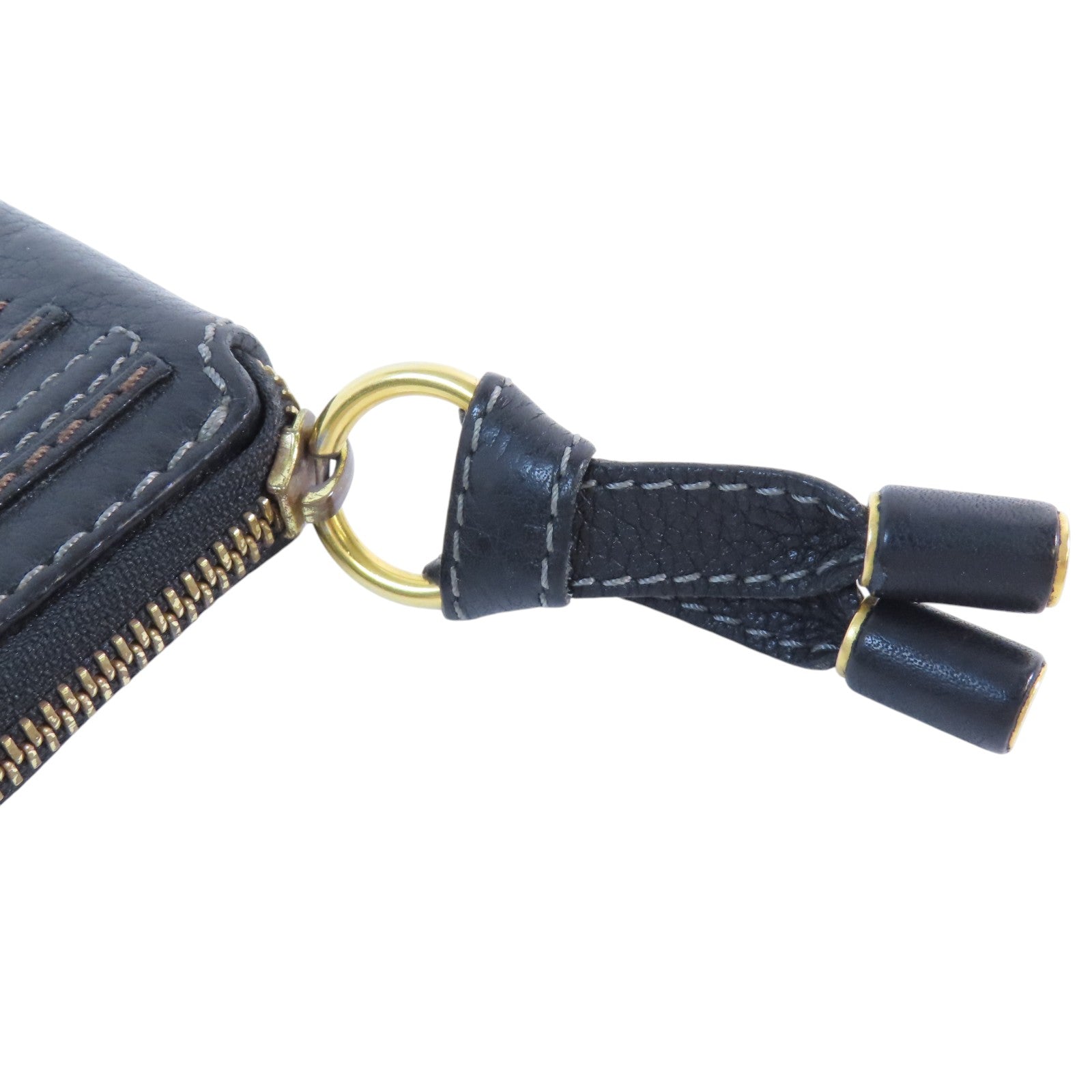 Chloe 牛皮皮革Zipper Long Wallet金扣拉鏈長錢包