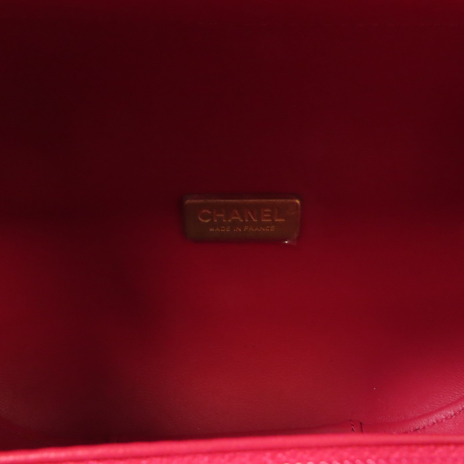 CHANEL 【激減優惠】牛皮皮革Chain Shoulder金扣鏈帶手挽肩背兩用袋