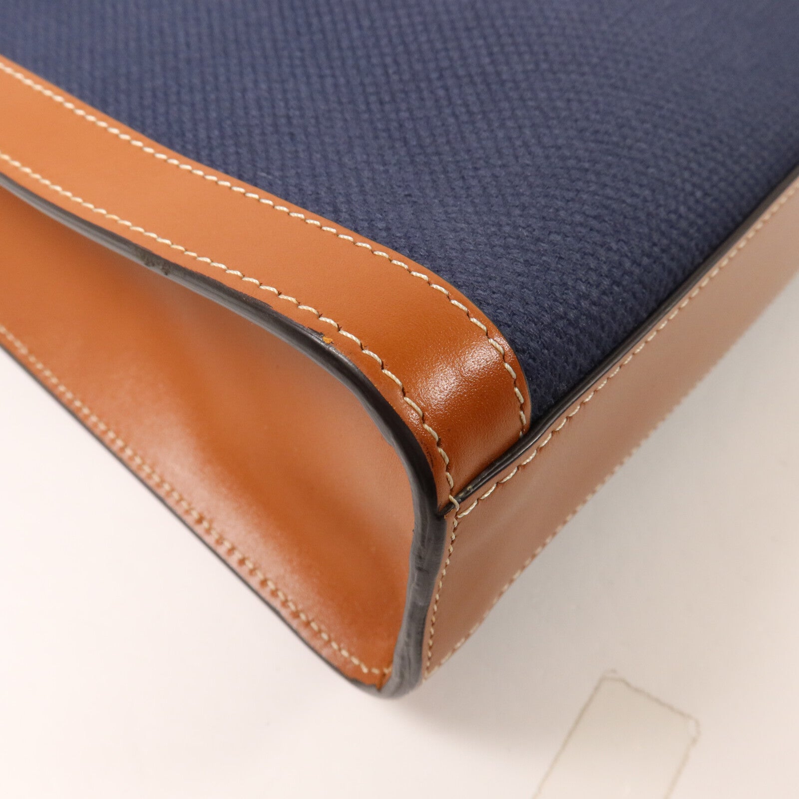 CELINE 帆布/牛皮皮革Small Vertical Cabas手挽肩背兩用袋
