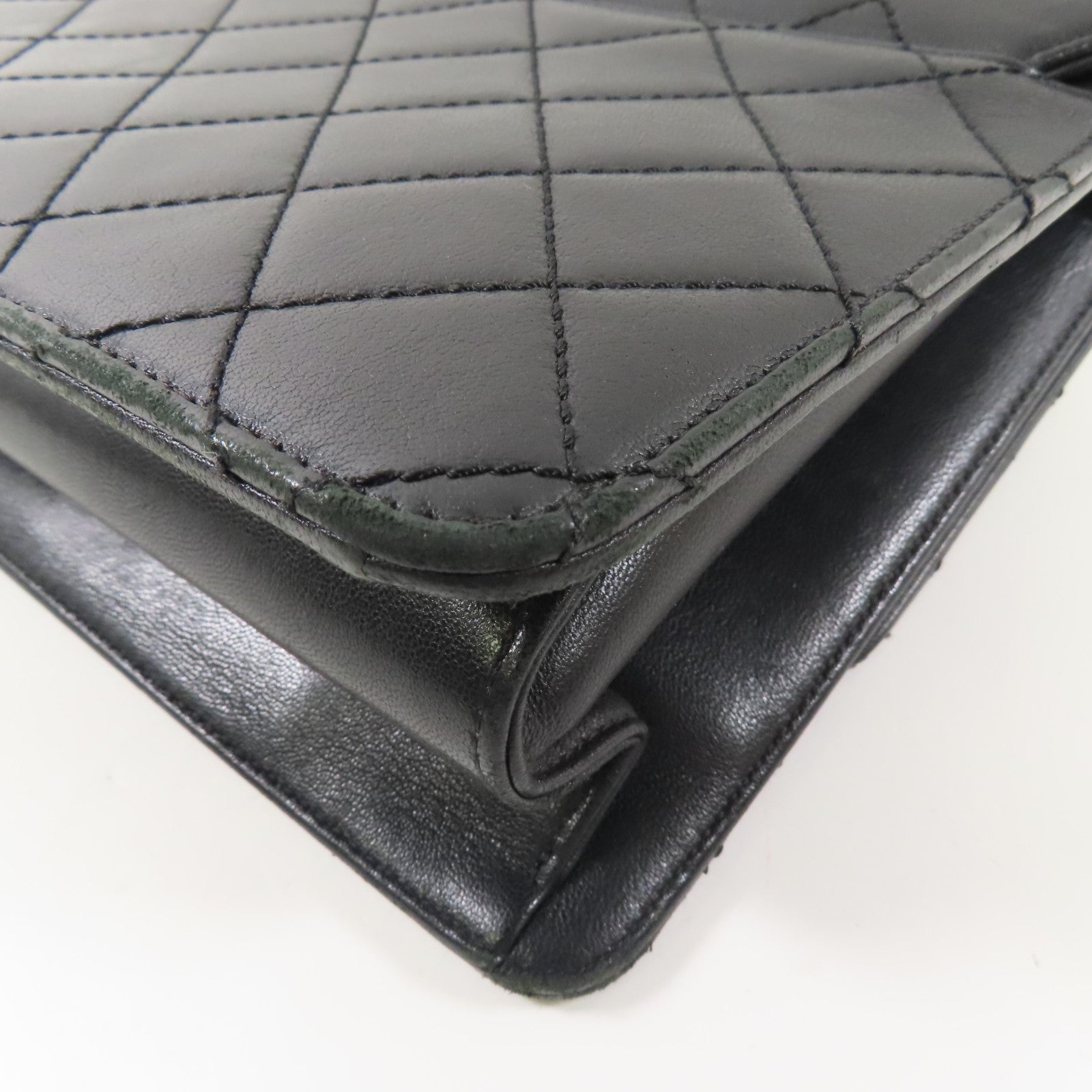 CHANEL 牛皮皮革Shoulder Bag金扣肩背袋