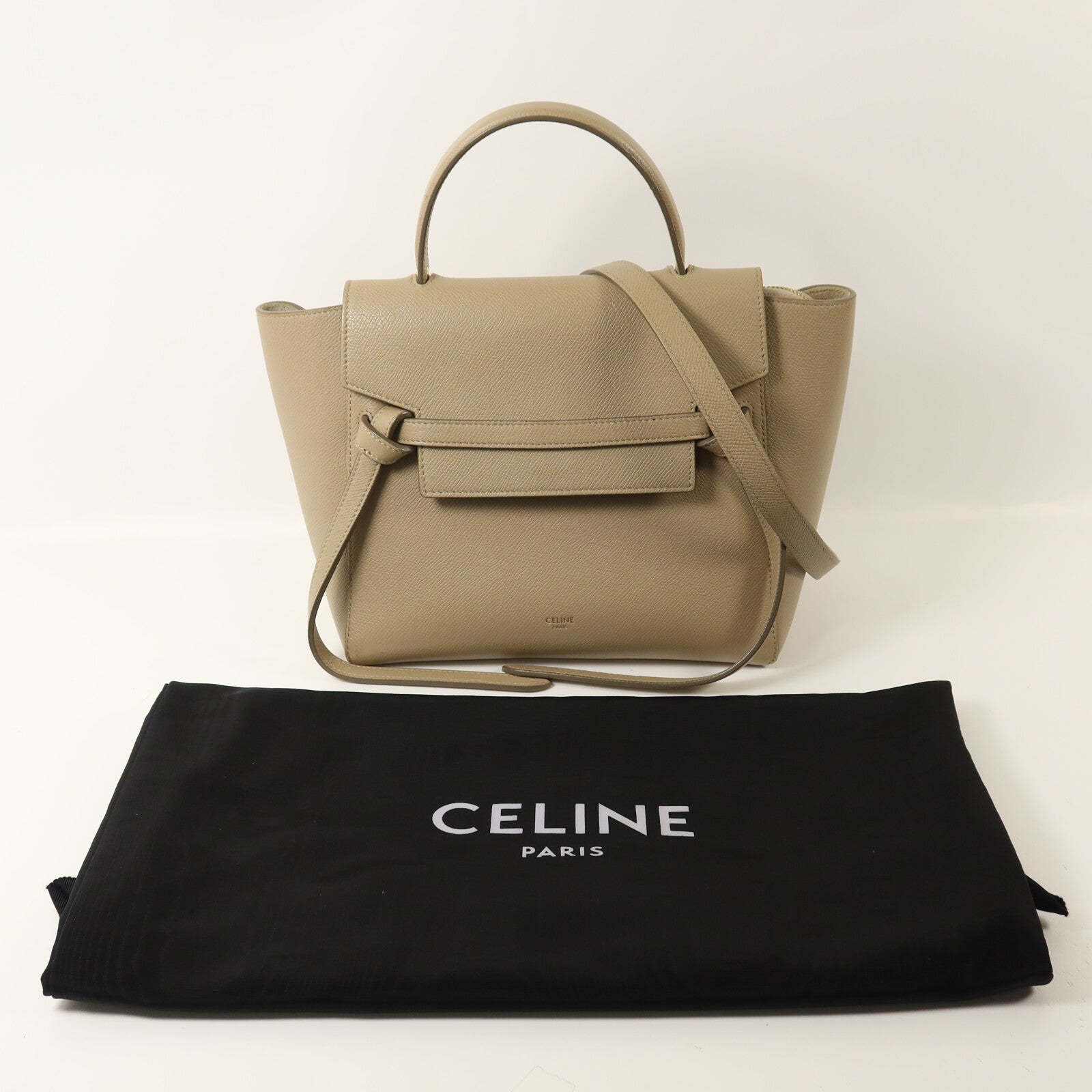 CELINE 牛皮皮革Micro Belt Bag手挽肩背兩用袋