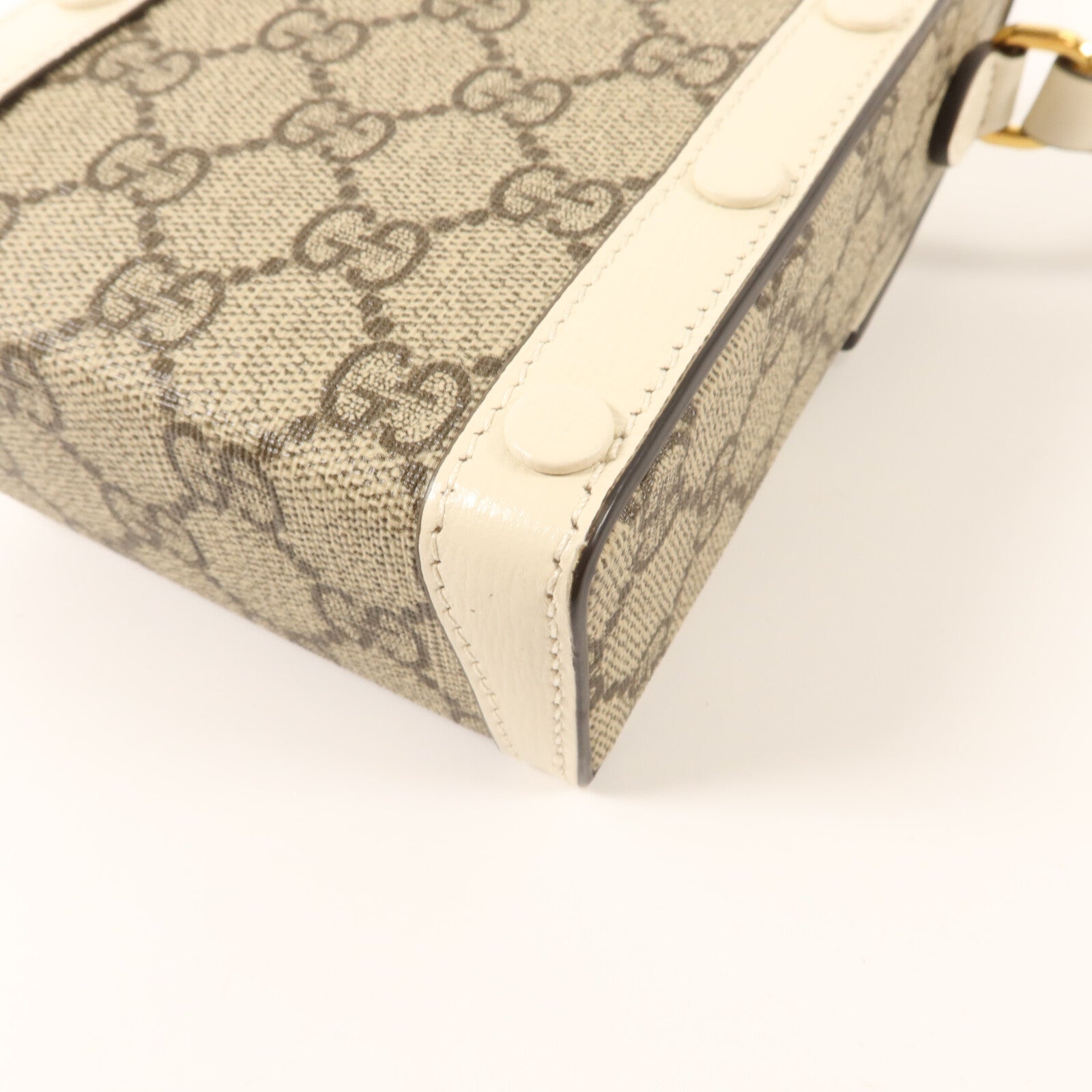 GUCCI 塗層帆布Horsebit 1955 Mini Phone Bag肩背袋