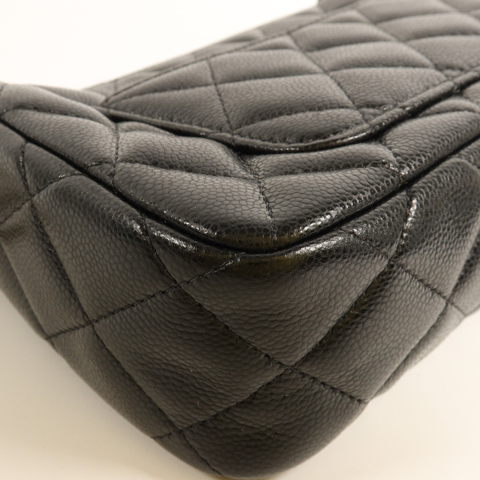 CHANEL 牛皮皮革25A Double Chain Bag鏈帶肩背袋