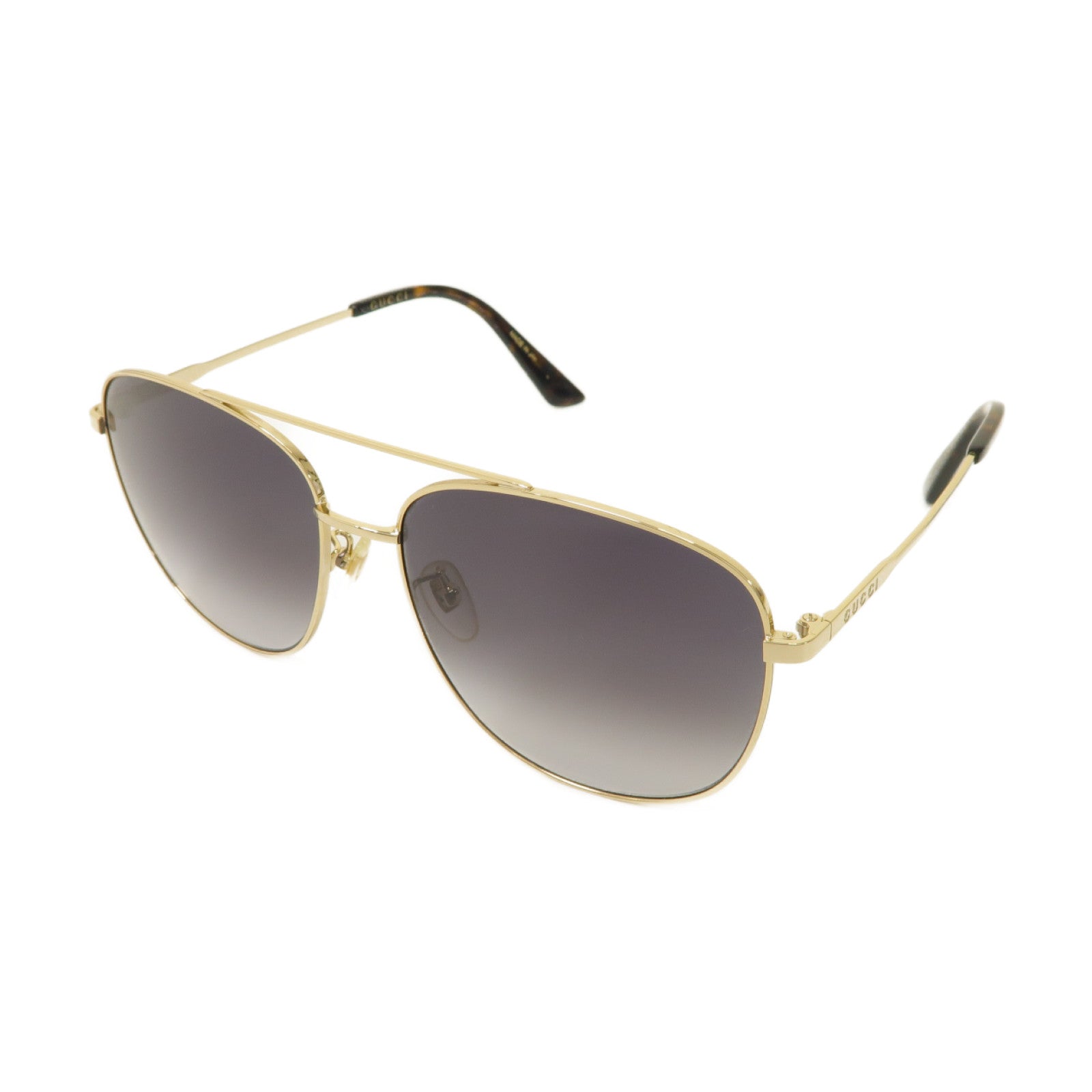 GUCCI PVC/金屬Sunglasses太陽眼鏡黒色/金色