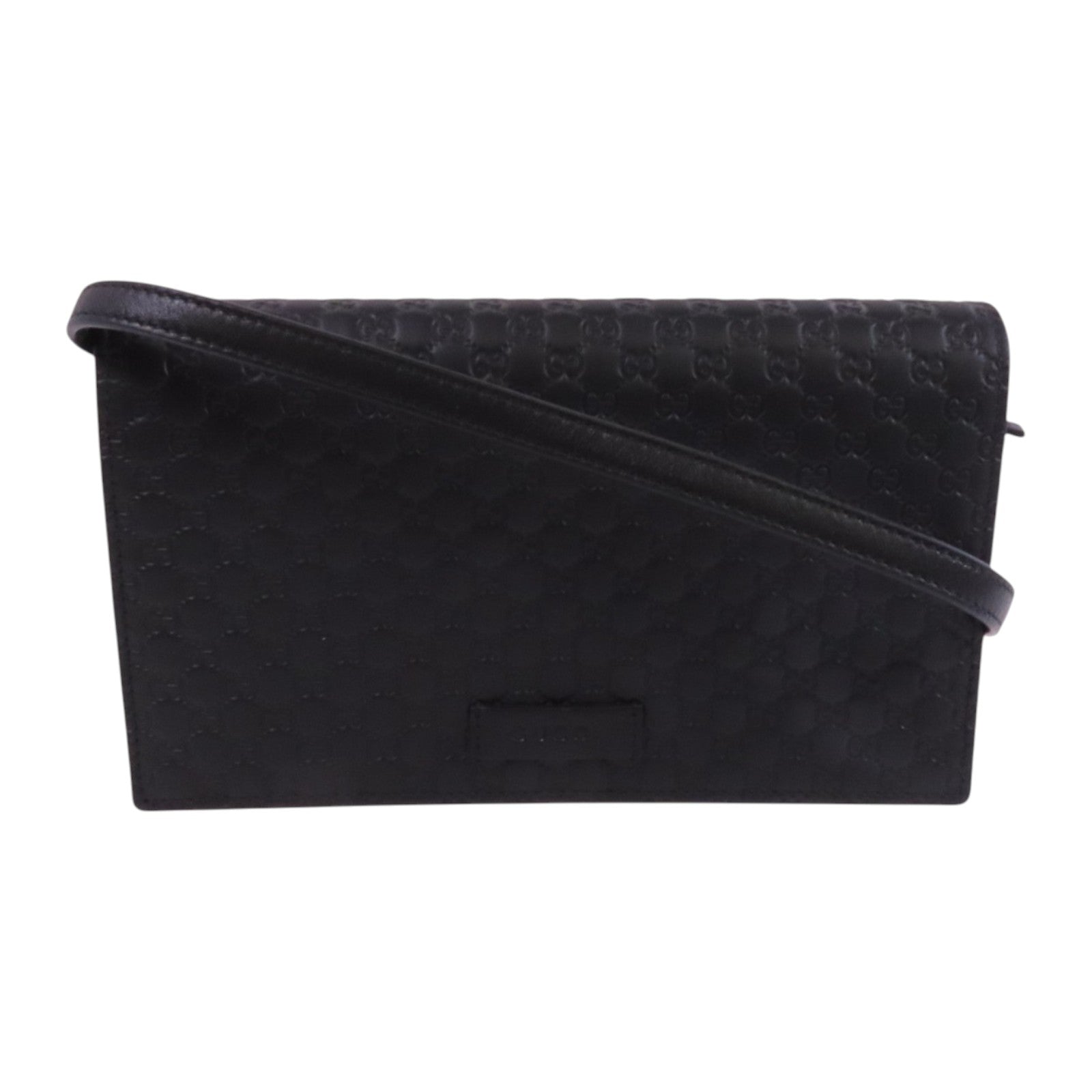 GUCCI 牛皮皮革Wallet Shoulder Bag金扣肩背袋