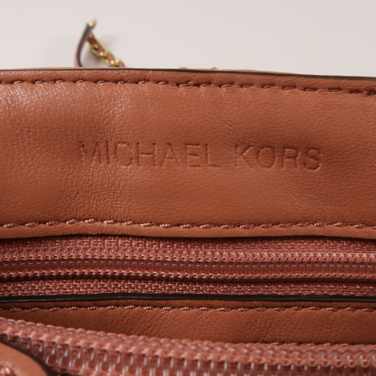 Michael Kors 羊皮皮革Chain Shoulder鏈帶肩背袋