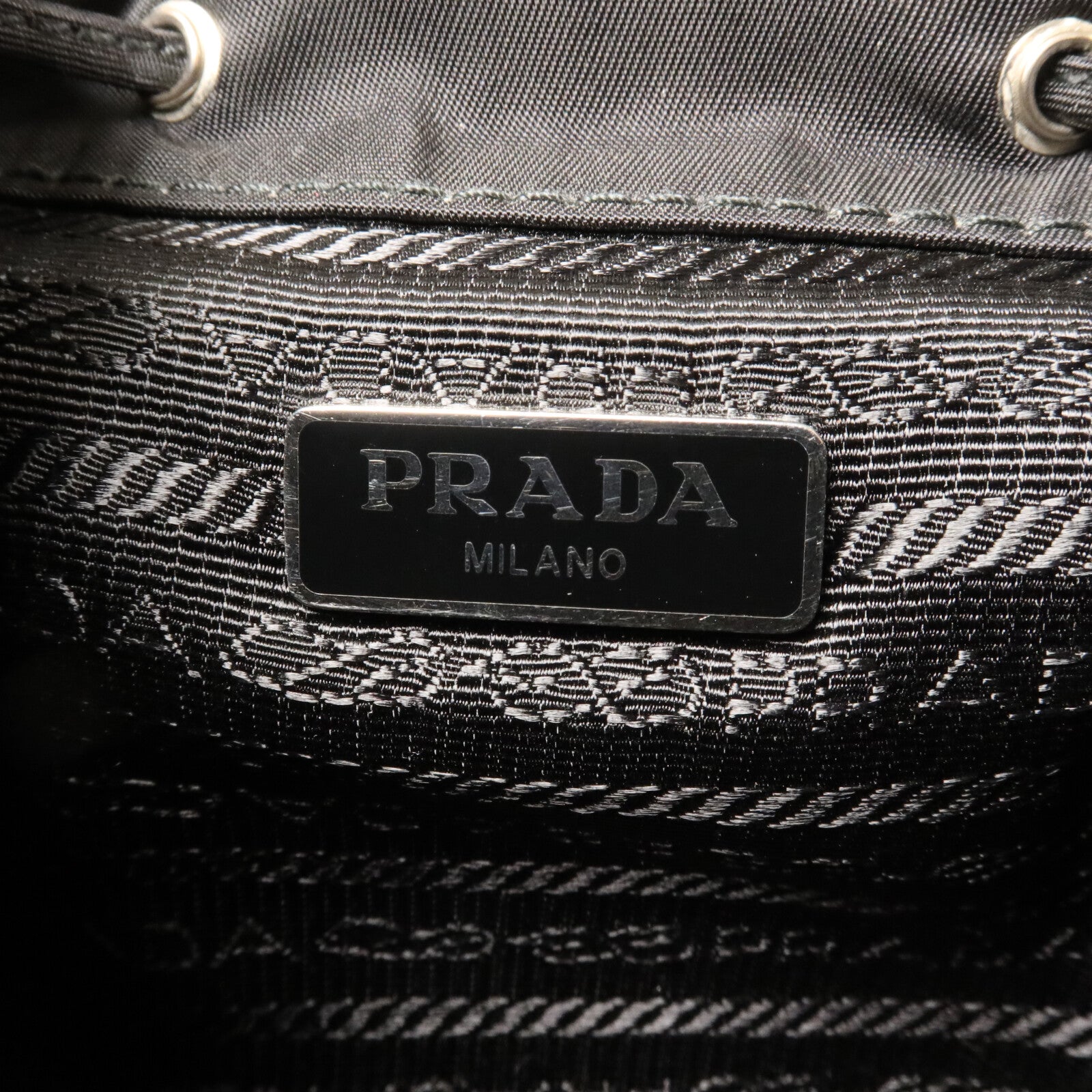 PRADA 尼龍Mini Backpack Chain Shoulder鏈帶手挽肩背兩用袋