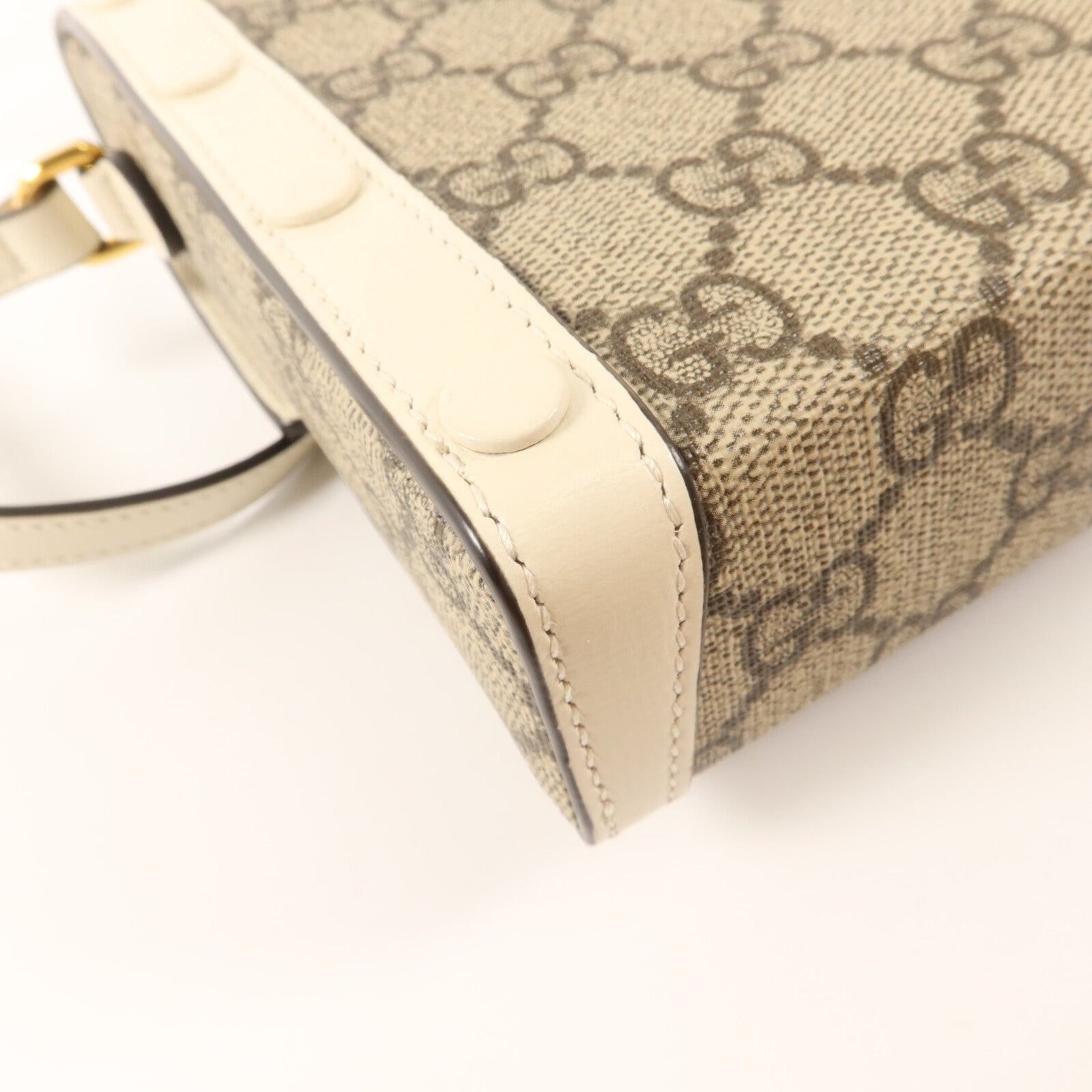 GUCCI 塗層帆布Horsebit 1955 Mini Phone Bag肩背袋