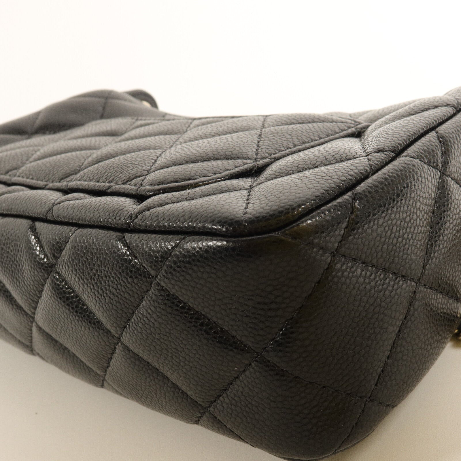 CHANEL 牛皮皮革25A Double Chain Bag鏈帶肩背袋