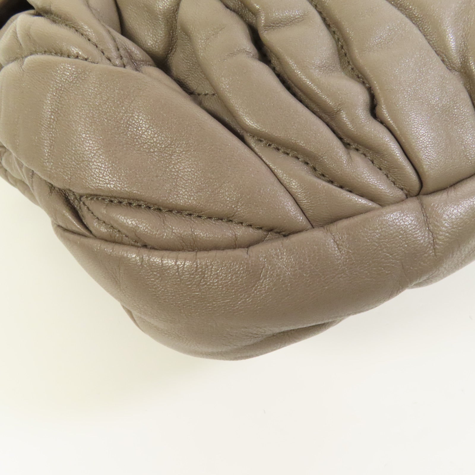 Miu Miu 羊皮皮革Shoulder Bag金扣手挽肩背兩用袋