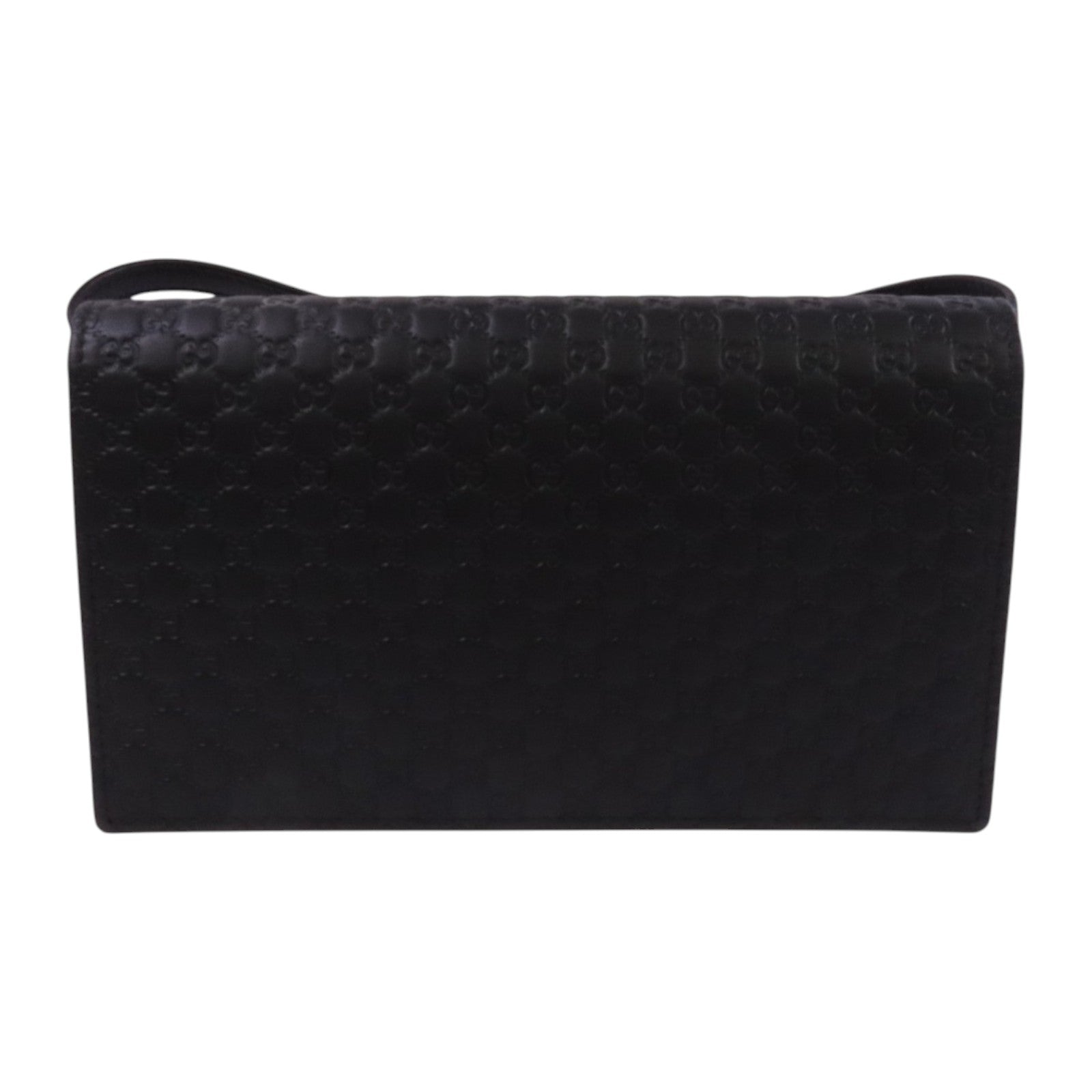 GUCCI 牛皮皮革Wallet Shoulder Bag金扣肩背袋