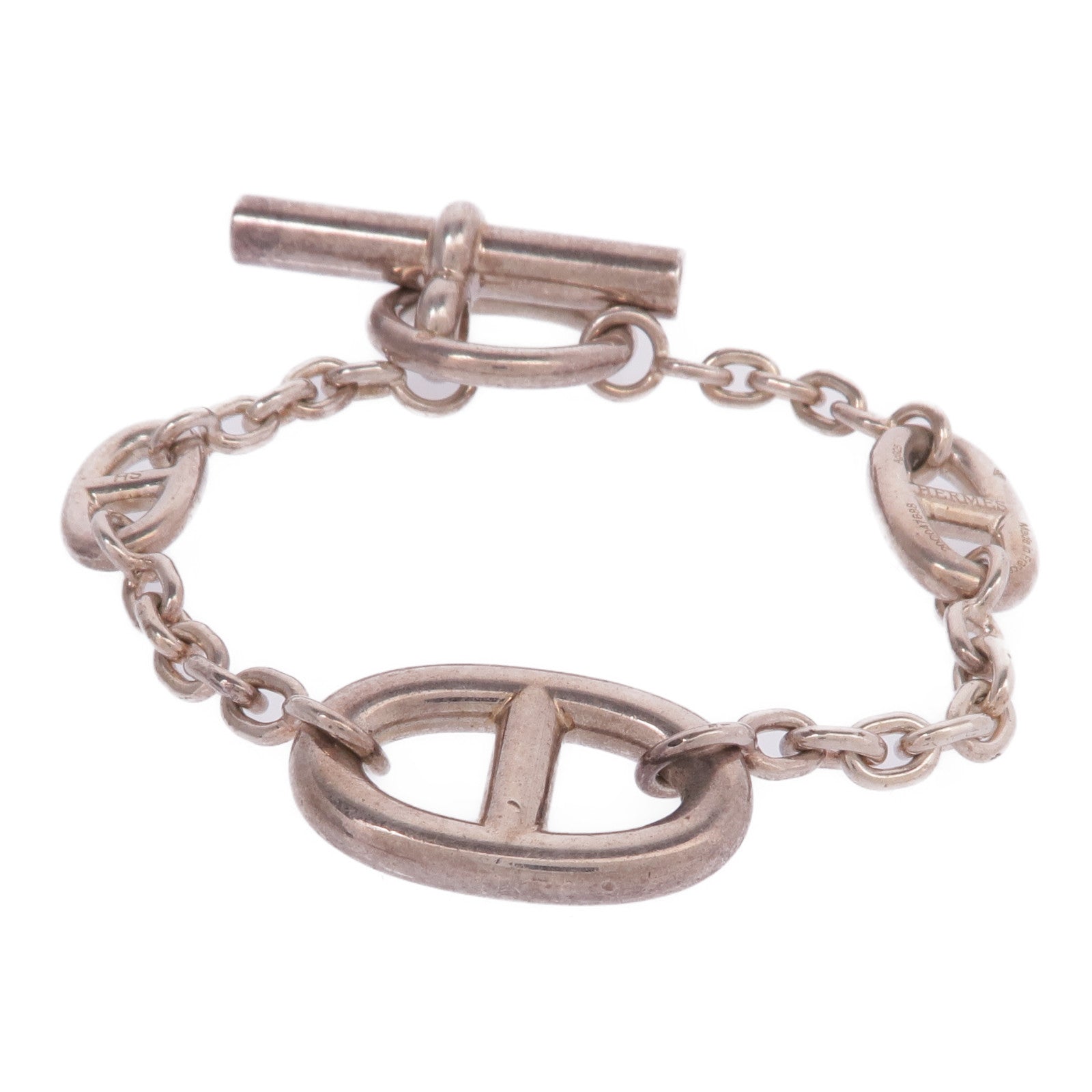 HERMES 925純銀Chaine d'ancre Bracelet手鏈