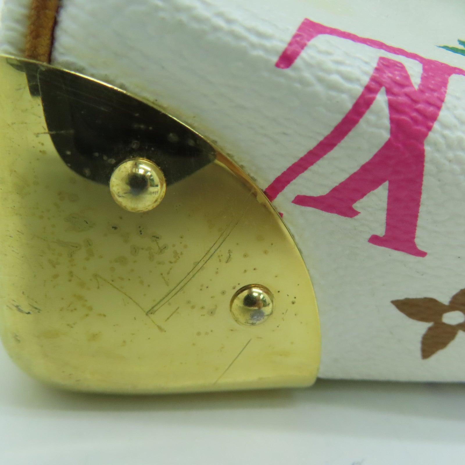 LOUIS VUITTON 【激減優惠】Monogram Multicolore Speedy 30金扣手挽袋白色彩色