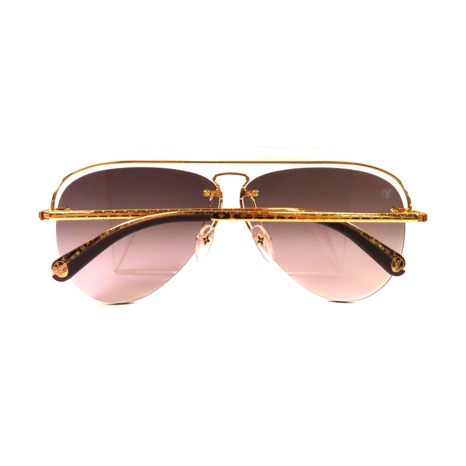 LOUIS VUITTON 【激減優惠】金屬/PVC Sunglasses太陽眼鏡黑色/金色