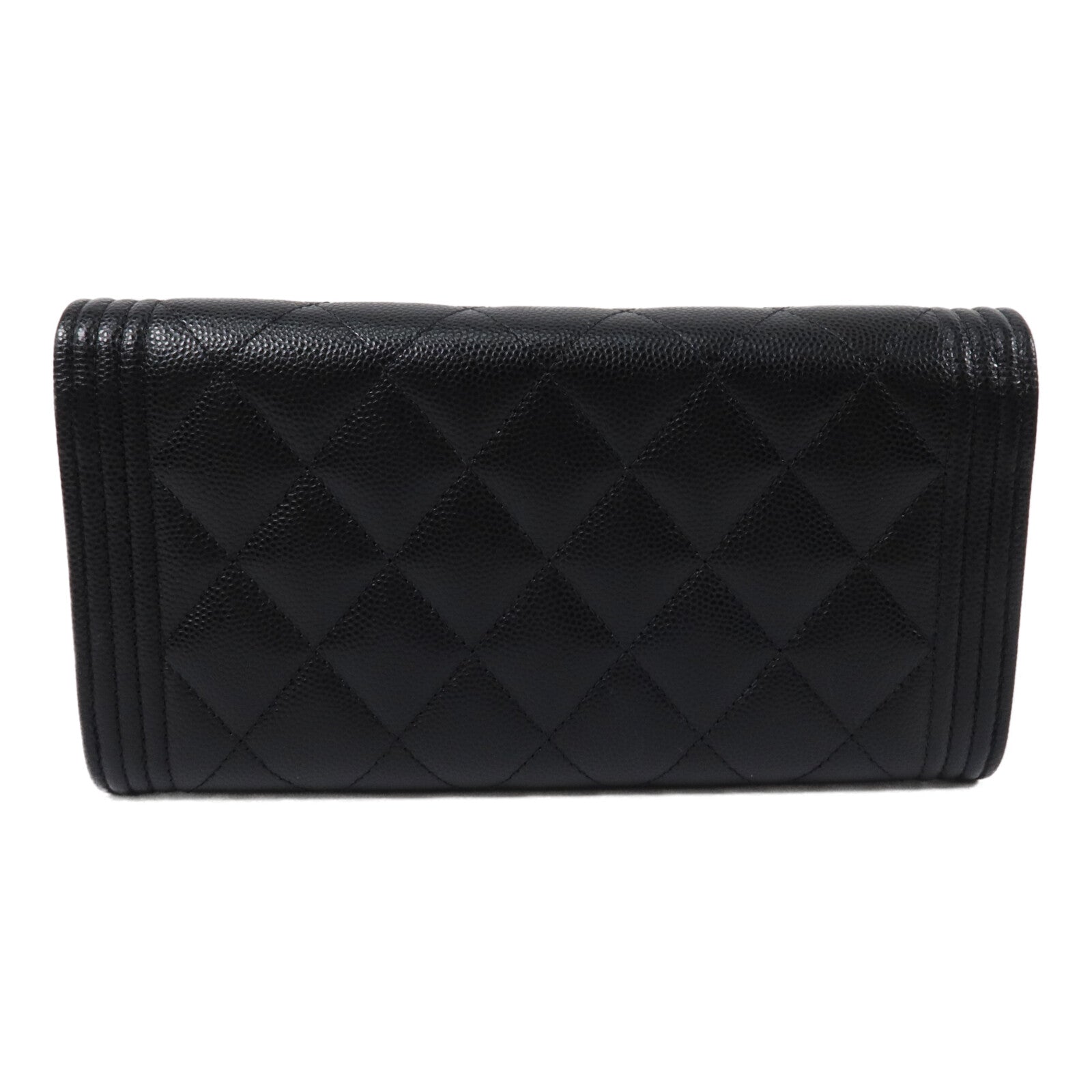 CHANEL 牛皮皮革Boy Long Wallet長錢包