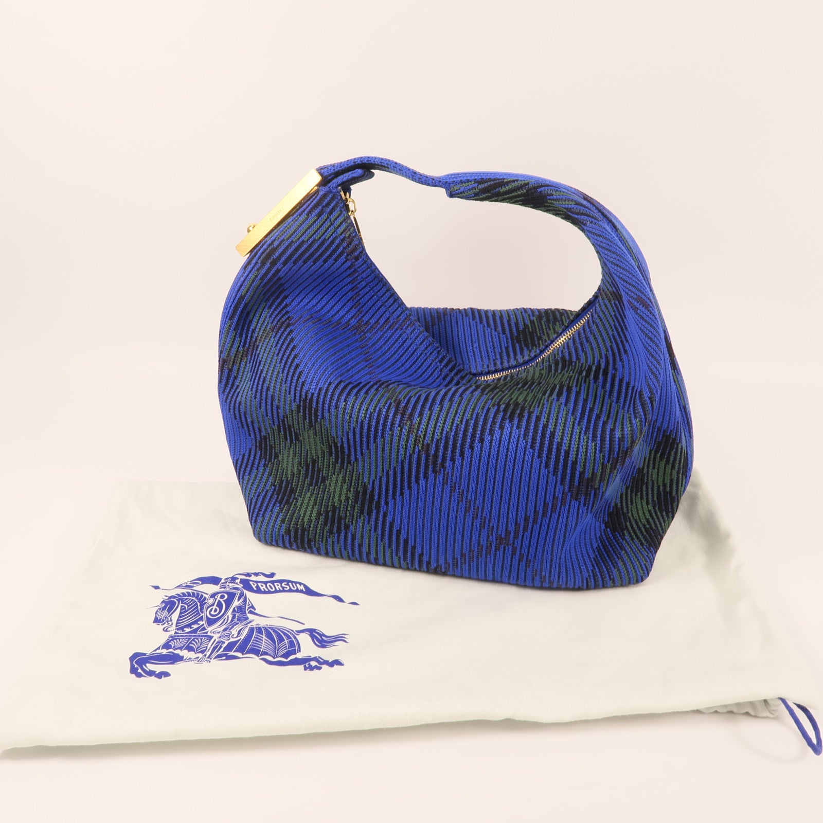 BURBERRY 帆布Peg Duffle Bag Medium金扣肩背袋