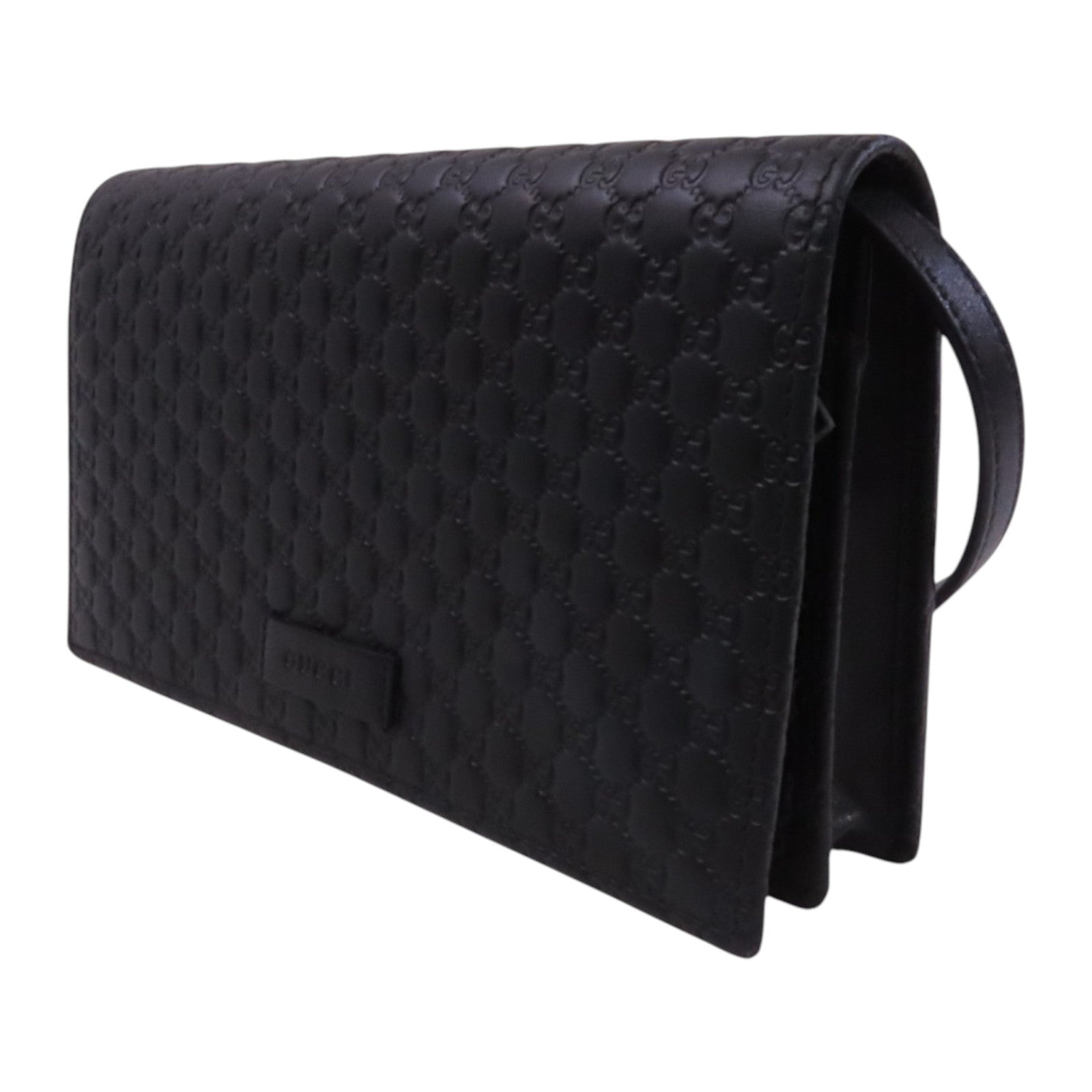 GUCCI 牛皮皮革Wallet Shoulder Bag金扣肩背袋