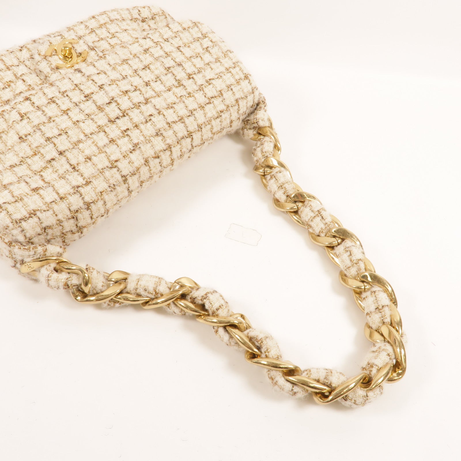 CHANEL Tweed Flap Bag肩背袋