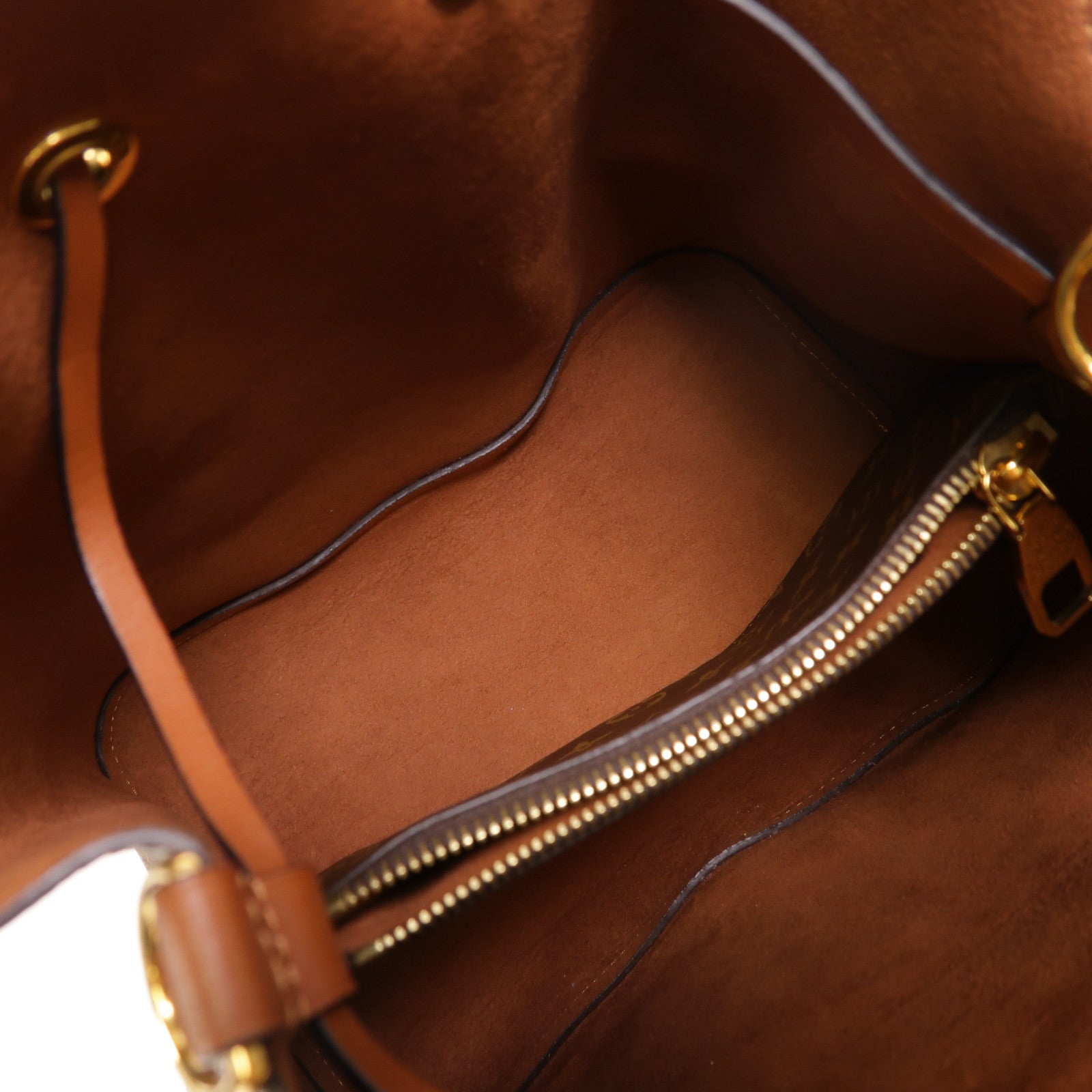 LOUIS VUITTON Monogram NeoNoe MM金扣肩背袋棕色