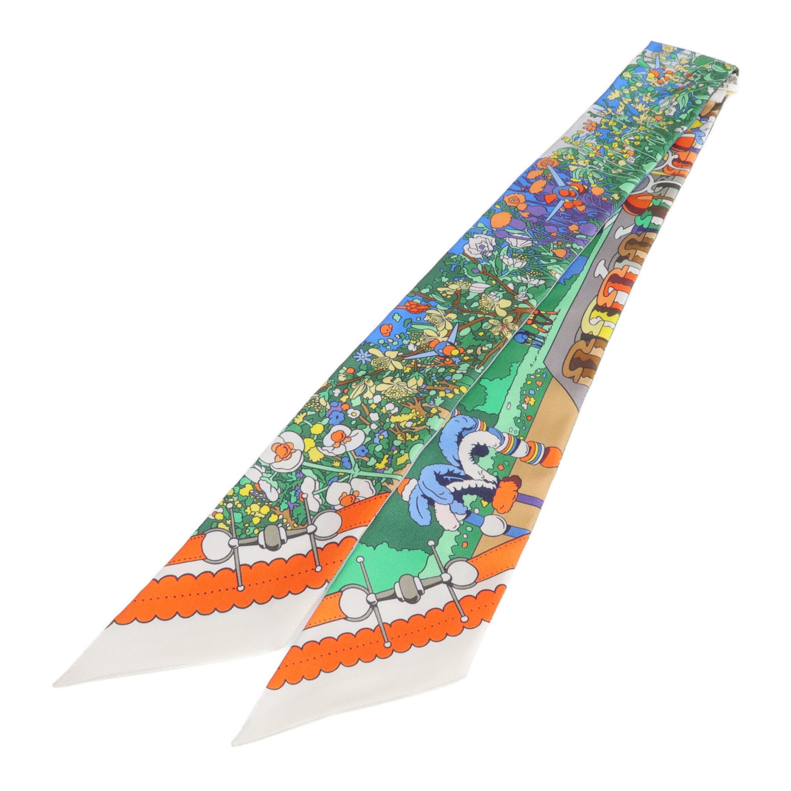 HERMES 絲質Twilly絲巾