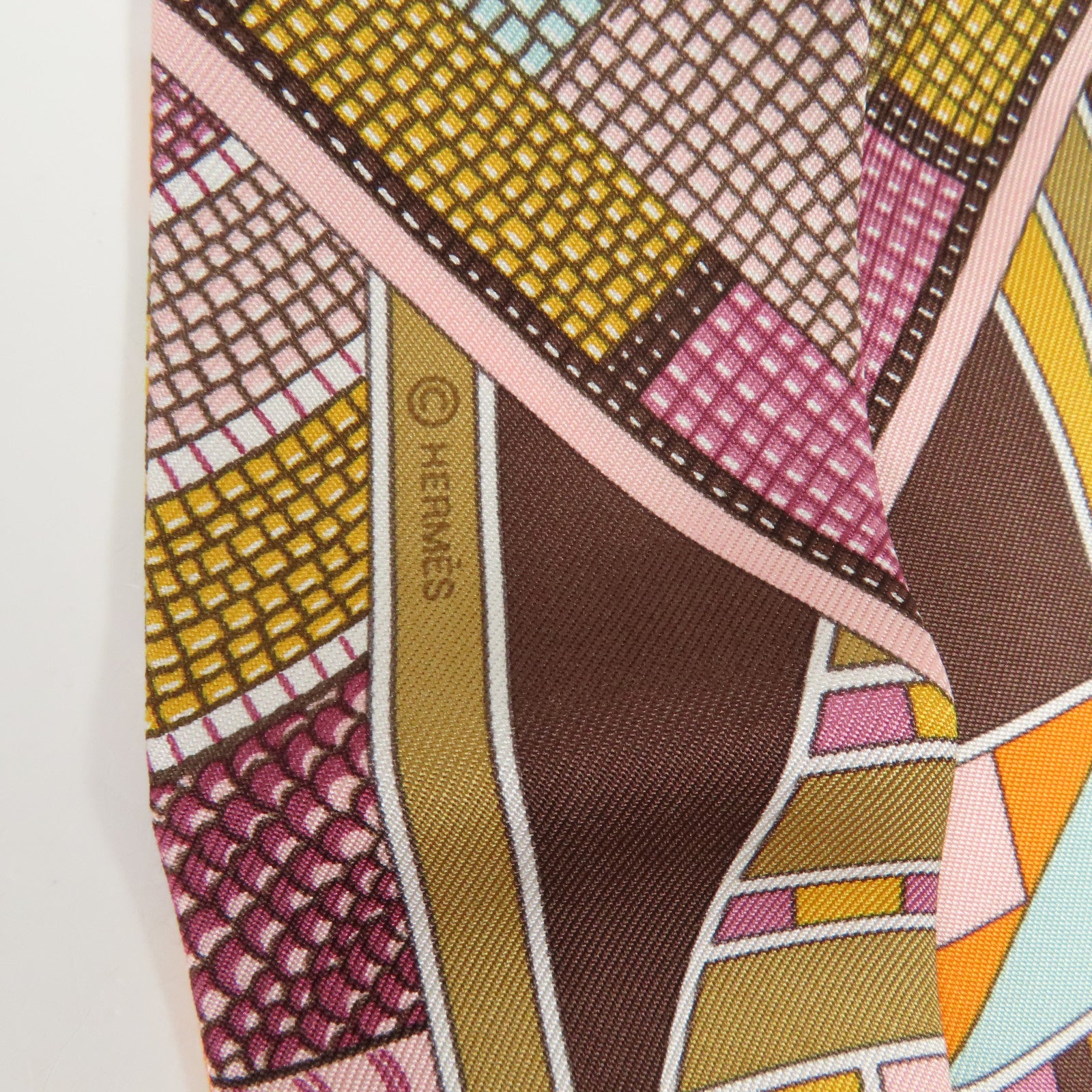 HERMES 絲質Twilly絲巾