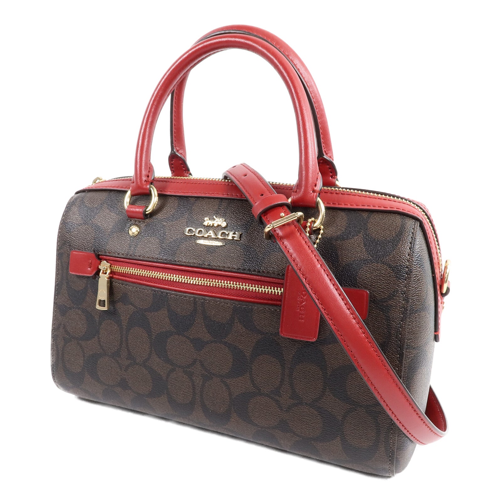 COACH 塗層帆布2 Way Shoulder Bag手挽肩背兩用袋