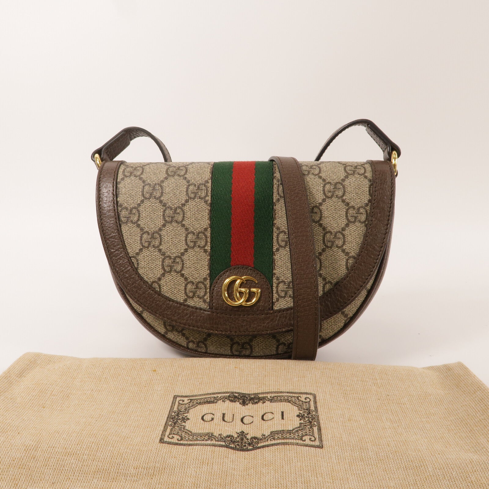 GUCCI 塗層帆布Ophidia Mini GG Supreme肩背袋