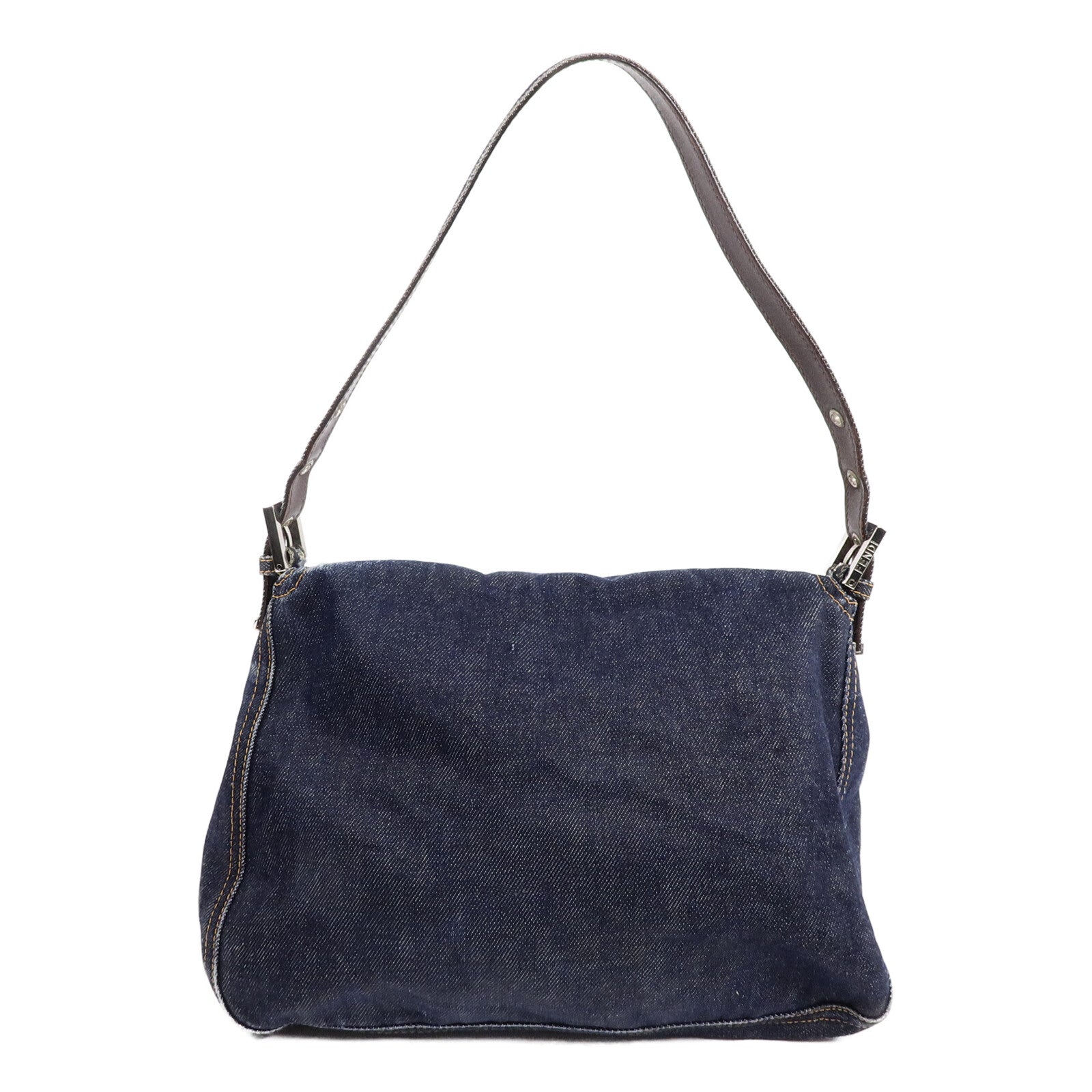 FENDI 牛仔布Mamma Baguette肩背袋