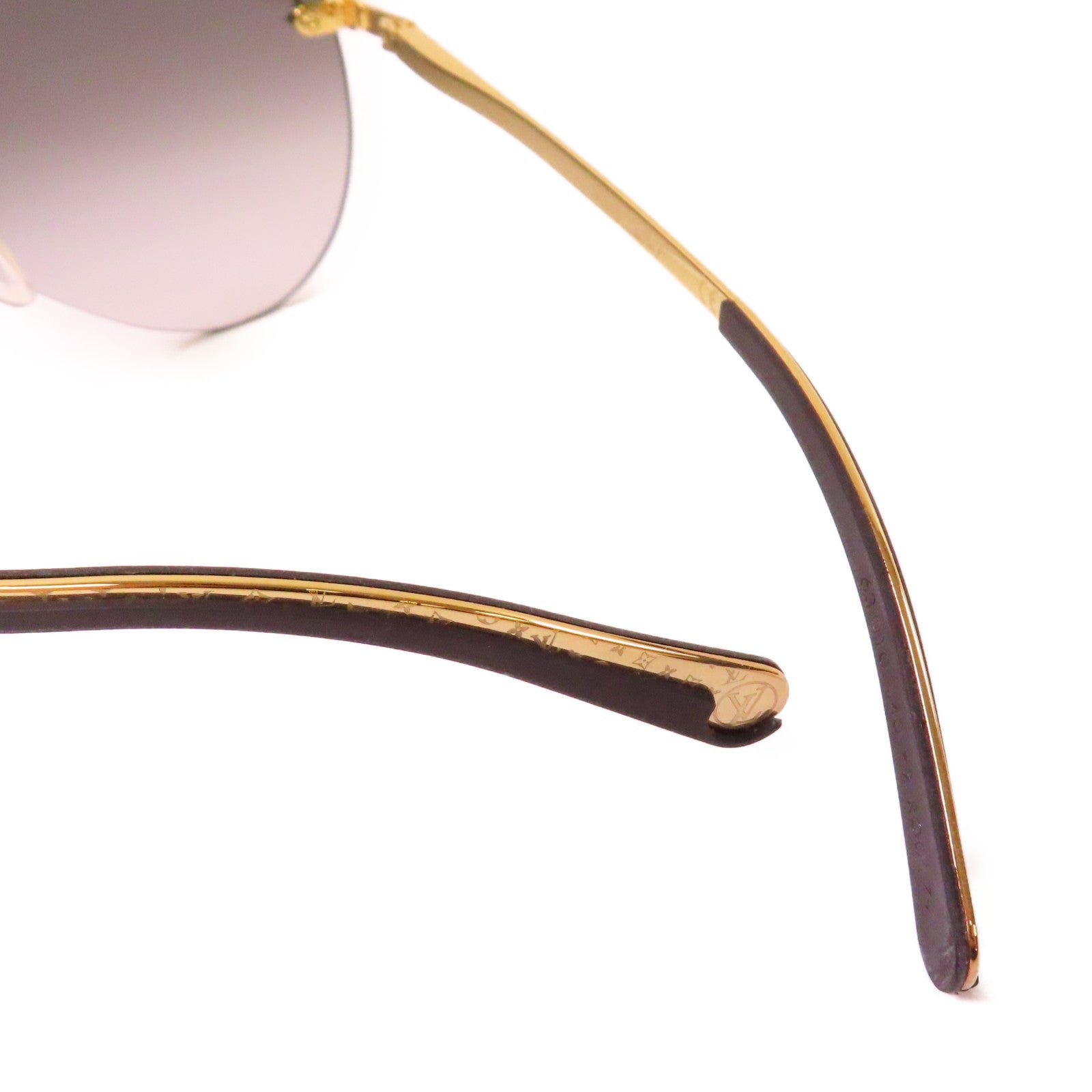 LOUIS VUITTON 【激減優惠】金屬/PVC Sunglasses太陽眼鏡黑色/金色