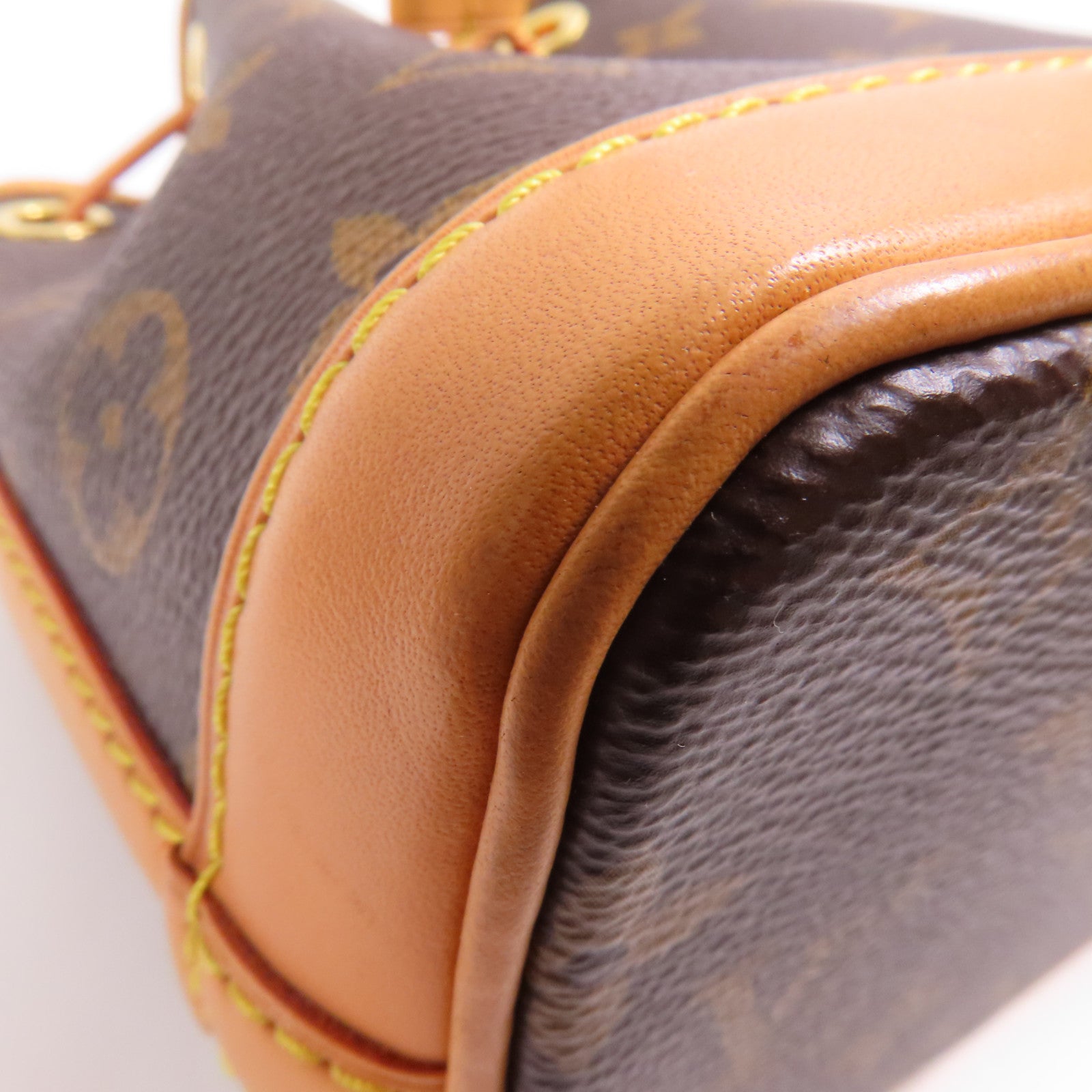 LOUIS VUITTON LV GHW Nano Noe 2way Handbag M81266 Monogram Brown