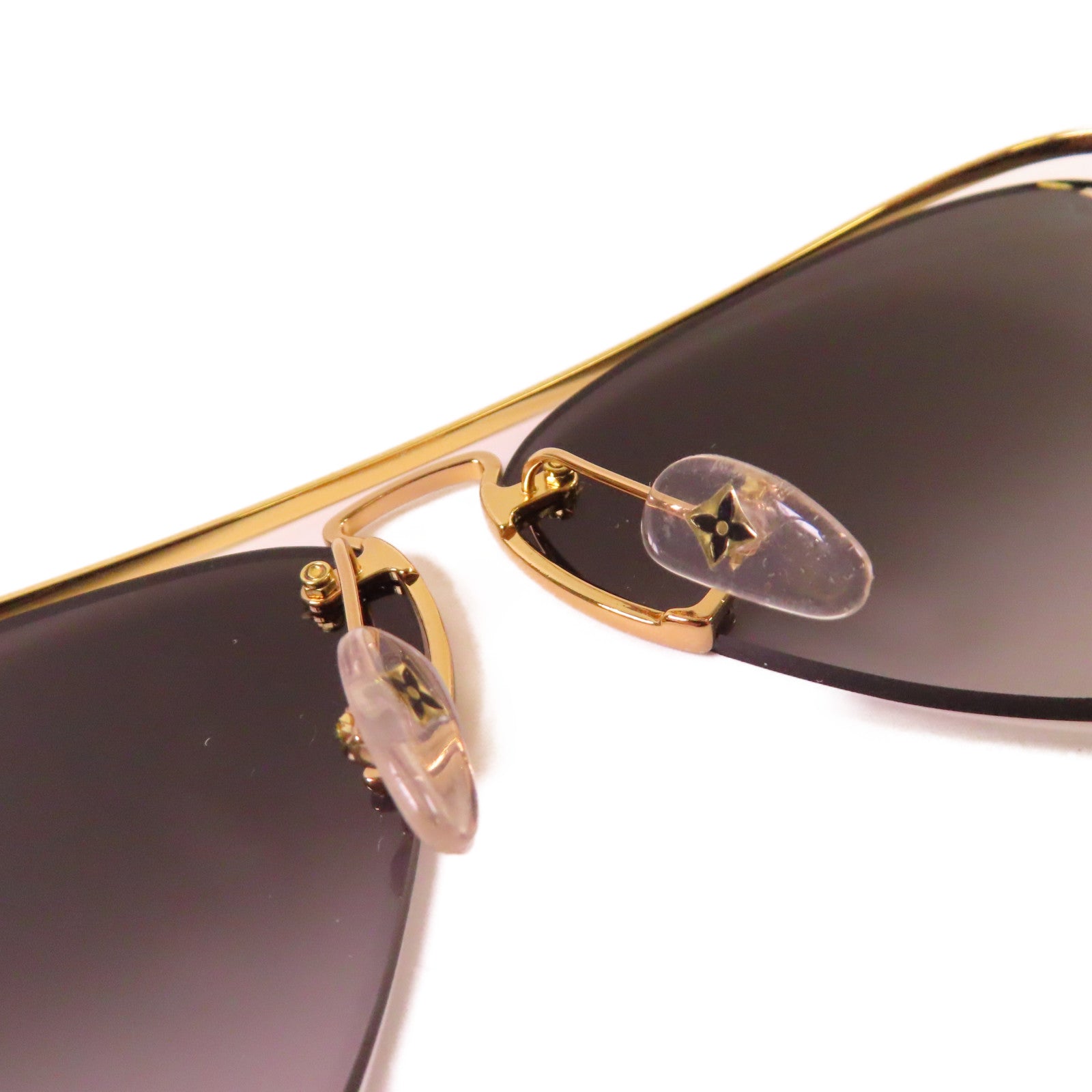 LOUIS VUITTON 【激減優惠】金屬/PVC Sunglasses太陽眼鏡黑色/金色