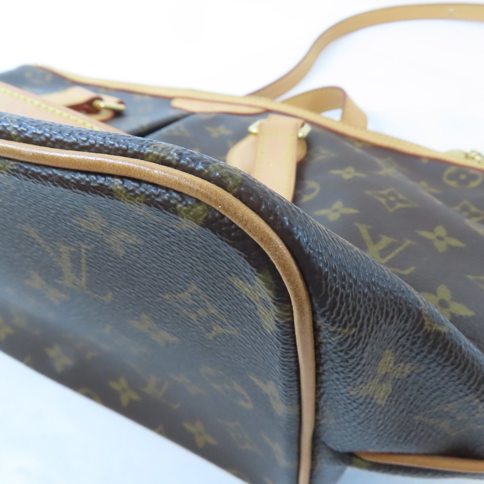 LOUIS VUITTON 【激減優惠】Monogram Palermo PM金扣手挽肩背兩用袋棕色
