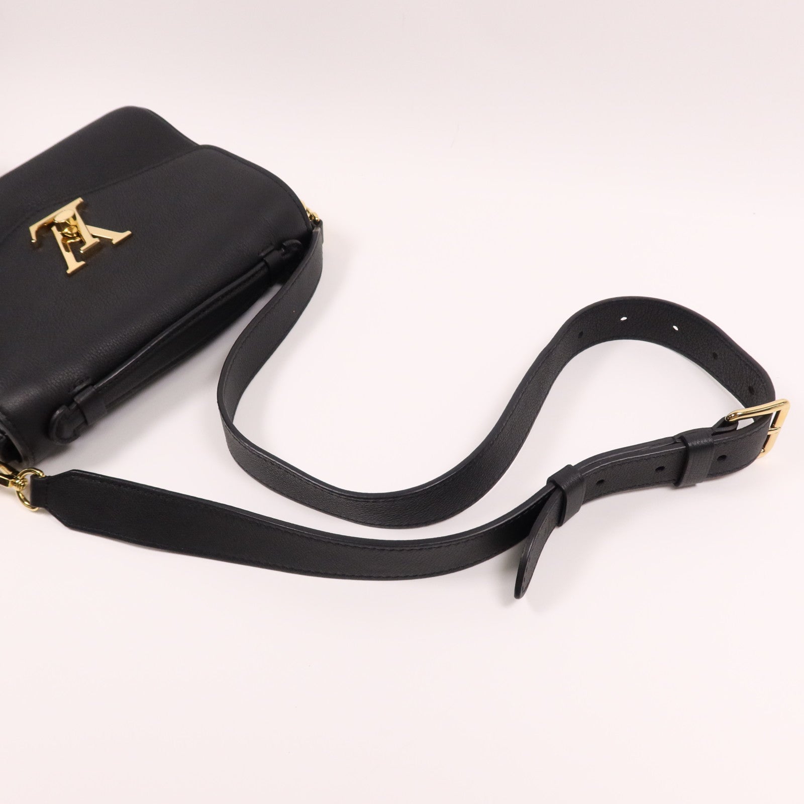 LOUIS VUITTON 牛皮皮革Oxford金扣肩背袋