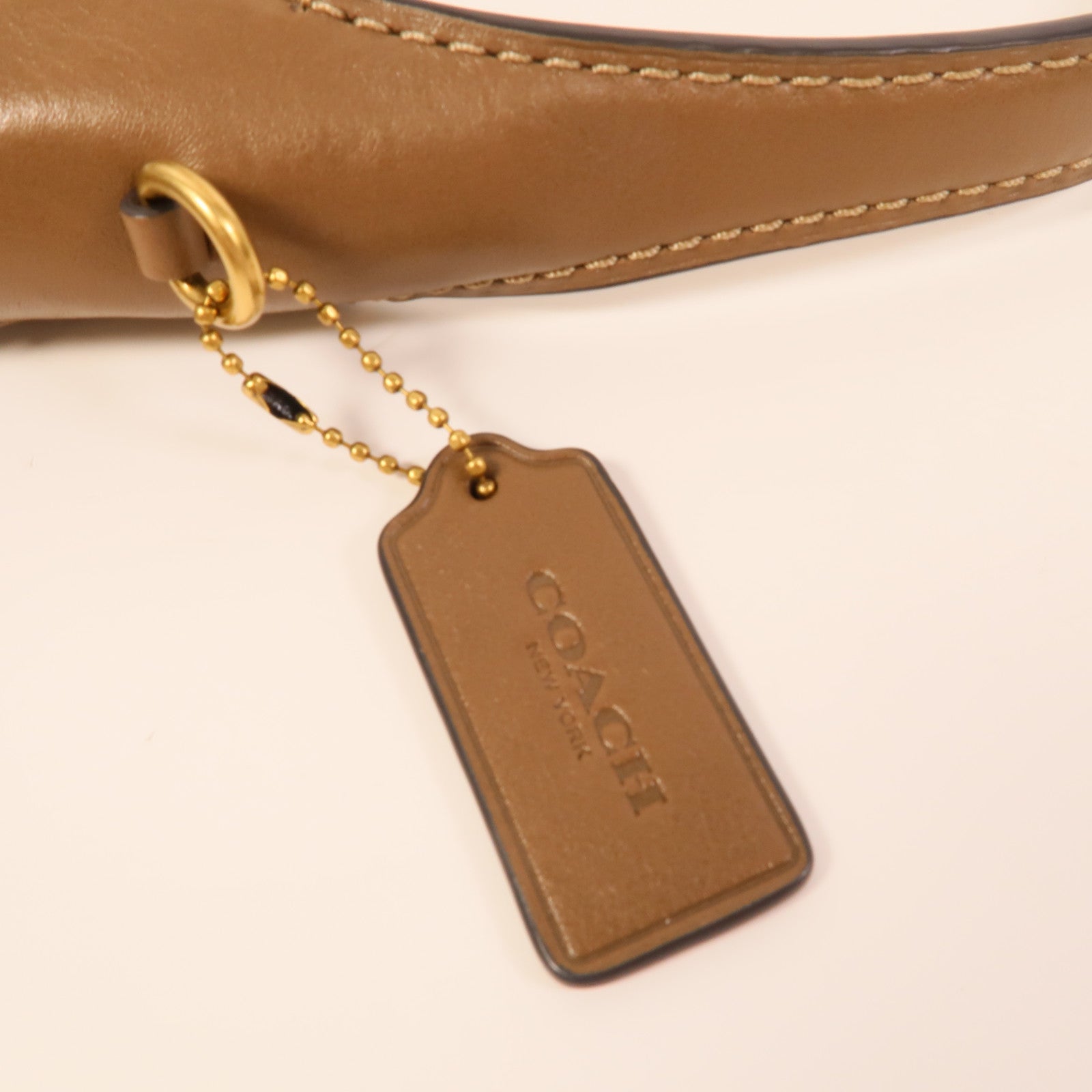 COACH 牛皮皮革Brooklyn Mini手挽肩背兩用袋