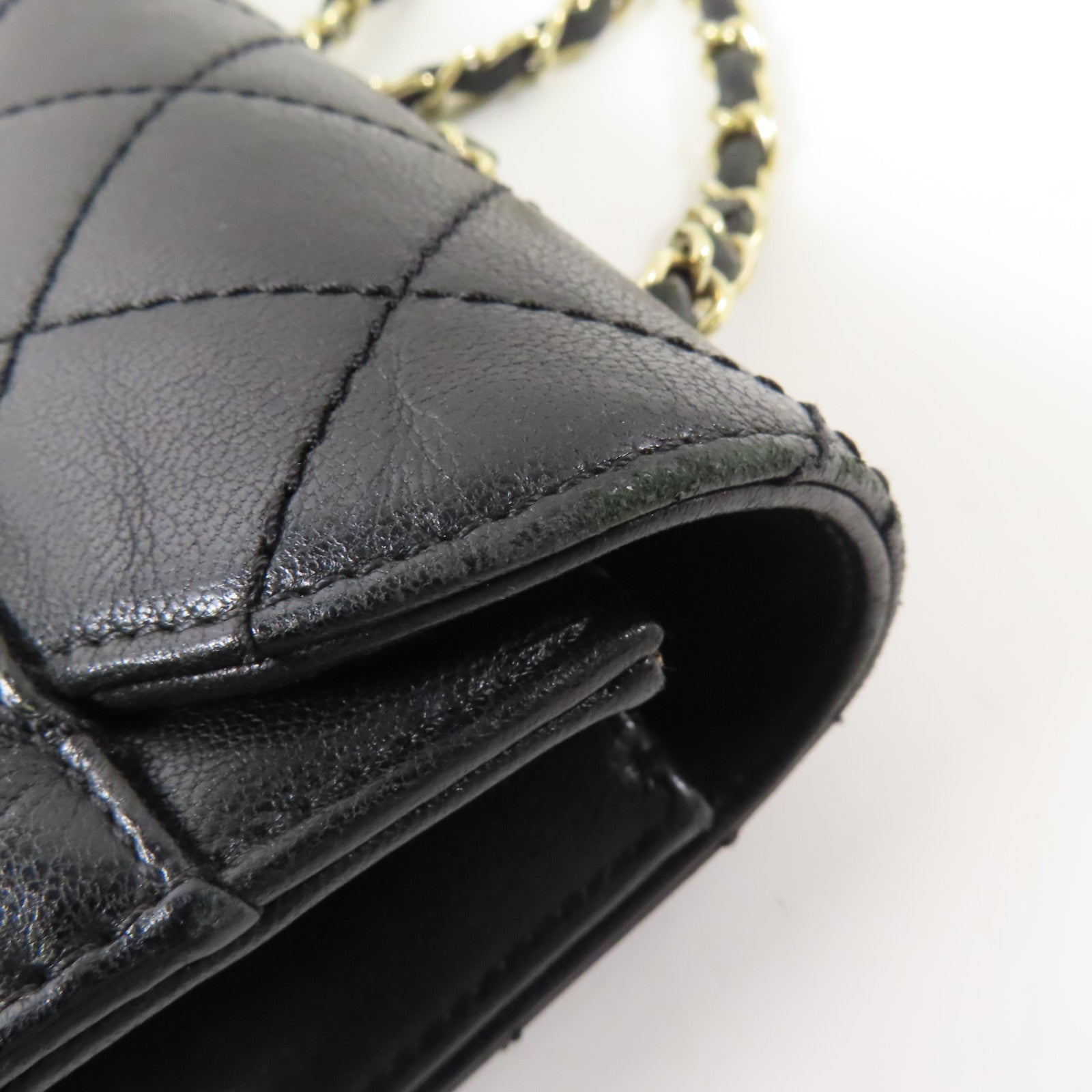 CHANEL 牛皮皮革Shoulder Bag金扣肩背袋