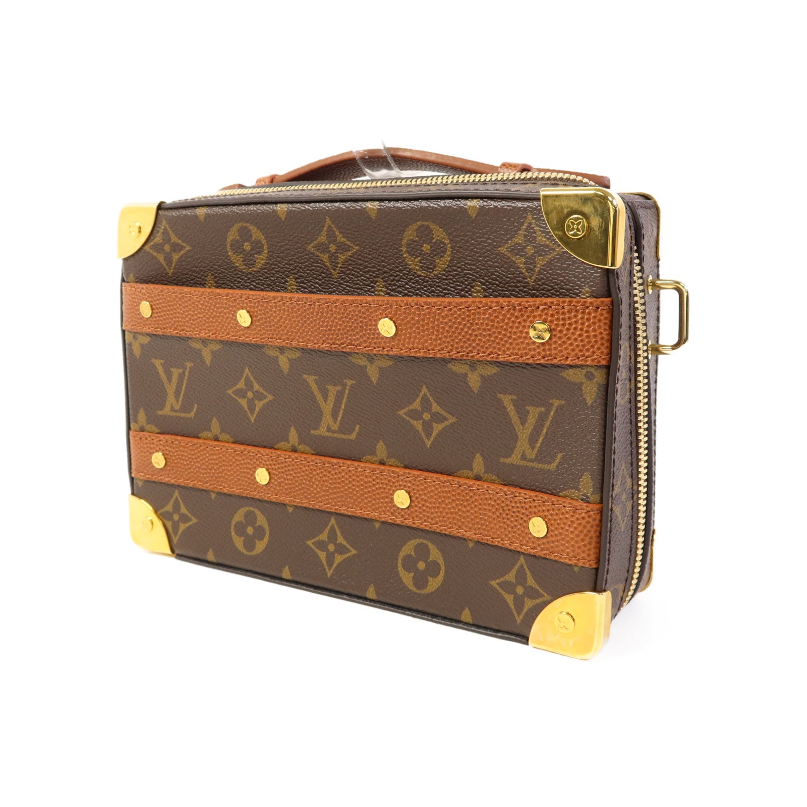 LOUIS VUITTON 【激減優惠】Monogram LVxNBA Handle Trunk Bag金扣手挽肩背兩用袋