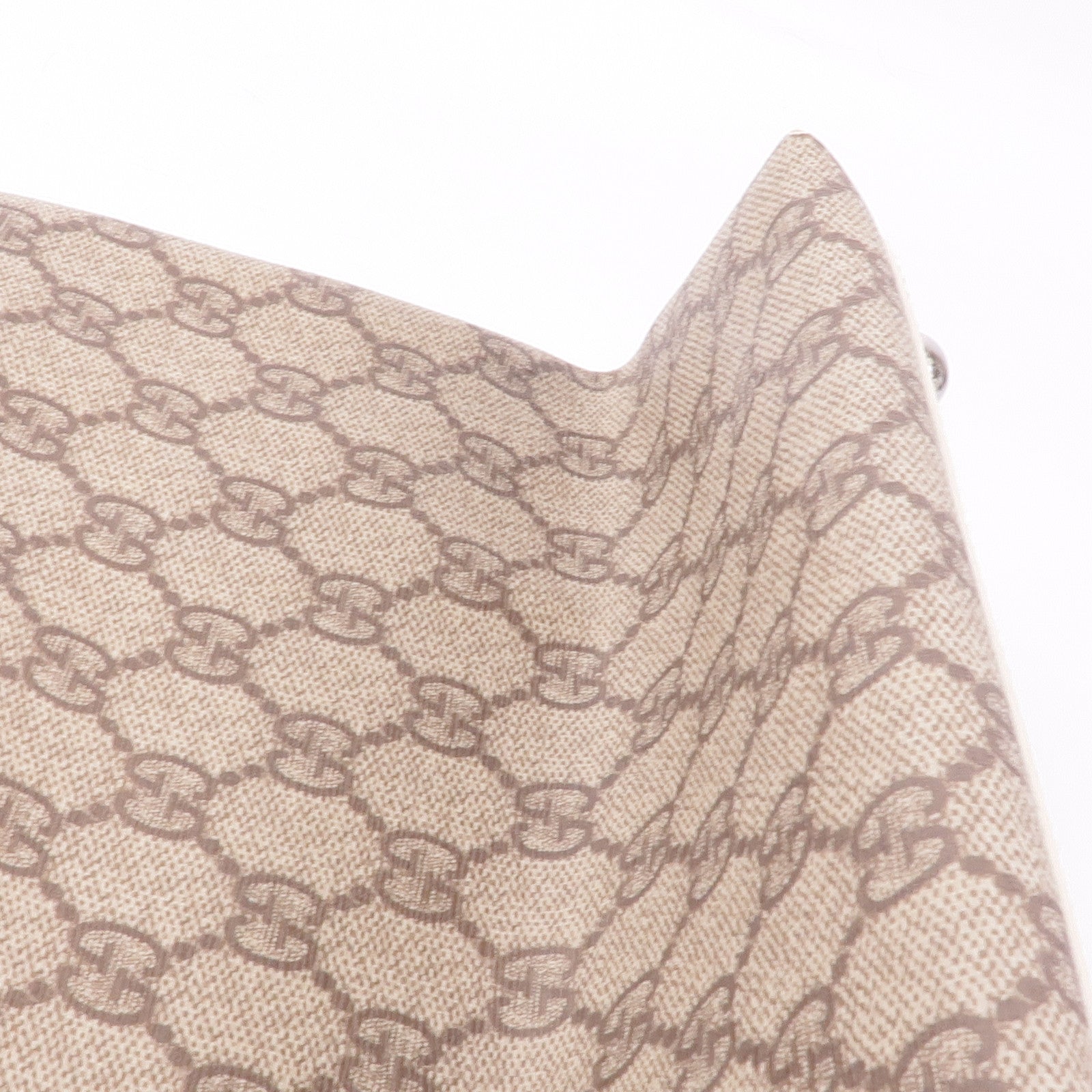 GUCCI 塗層帆布Shoulder Tote銀扣肩背袋/手挽袋