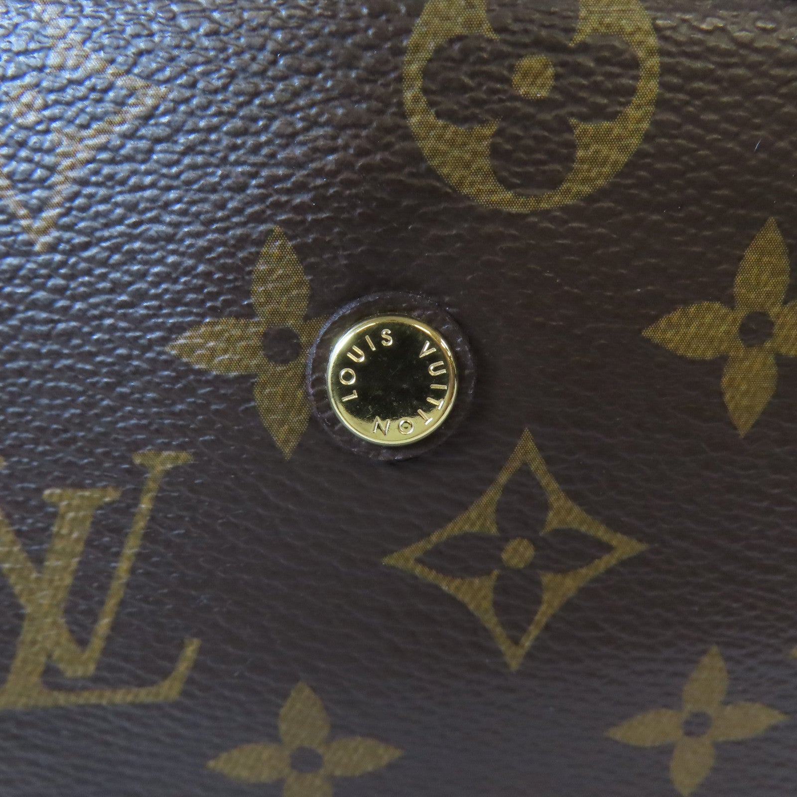 LOUIS VUITTON Monogram Montaigne GM金扣手挽肩背兩用袋啡色