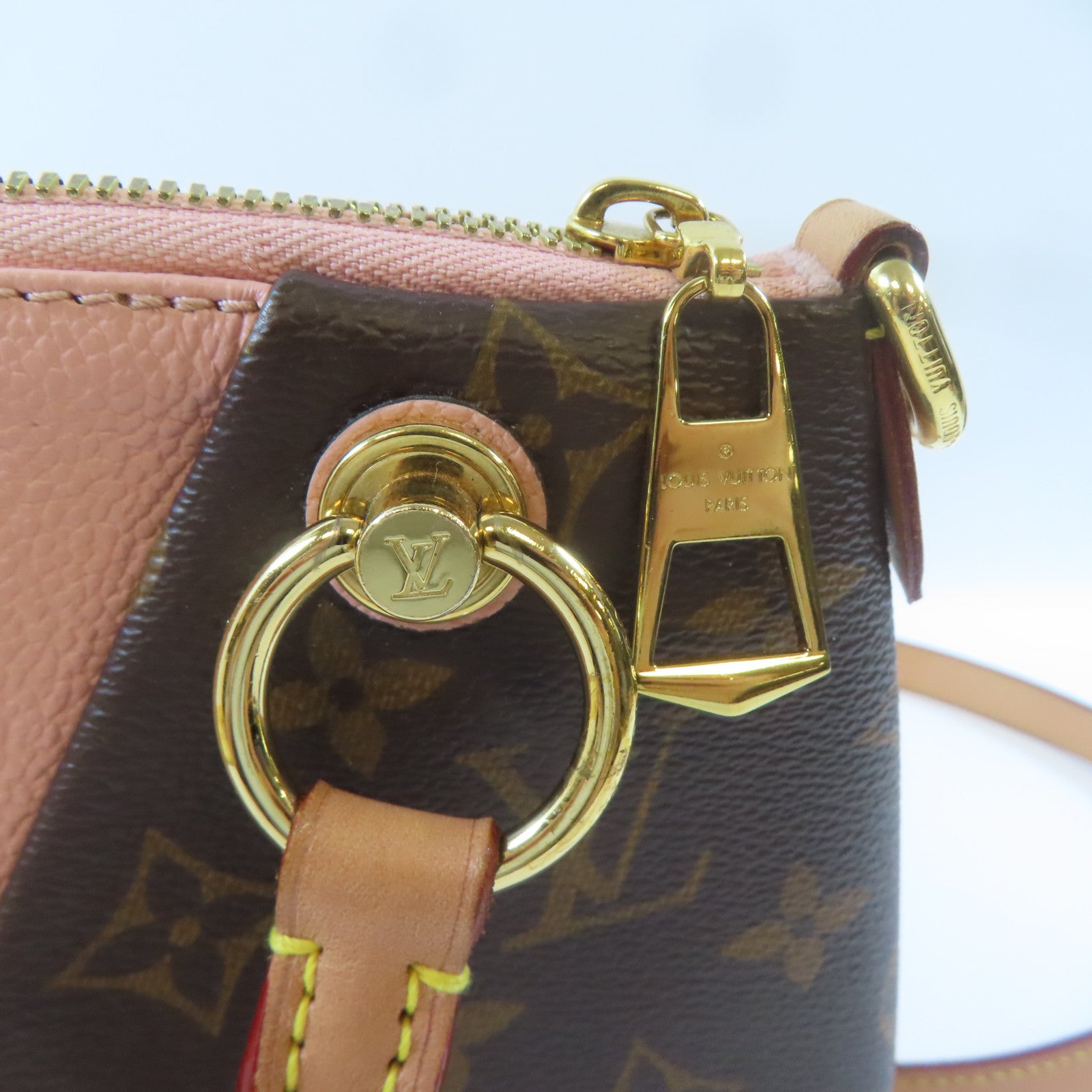 LOUIS VUITTON 【激減優惠】Monogram V Tote BB金扣手挽肩背兩用袋啡色
