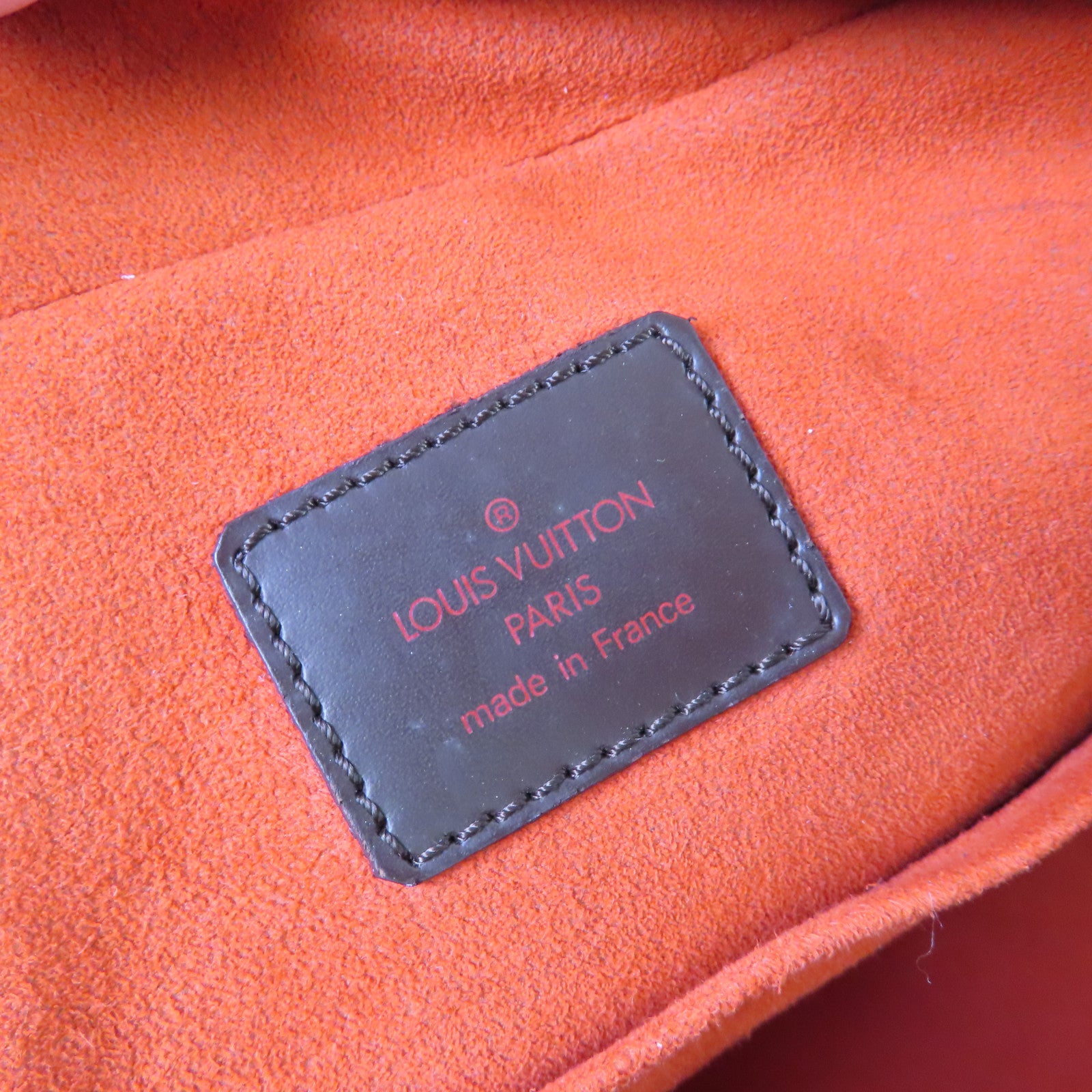LOUIS VUITTON Damier Ebene Sarria Horizontal Handbag金扣手挽袋啡色