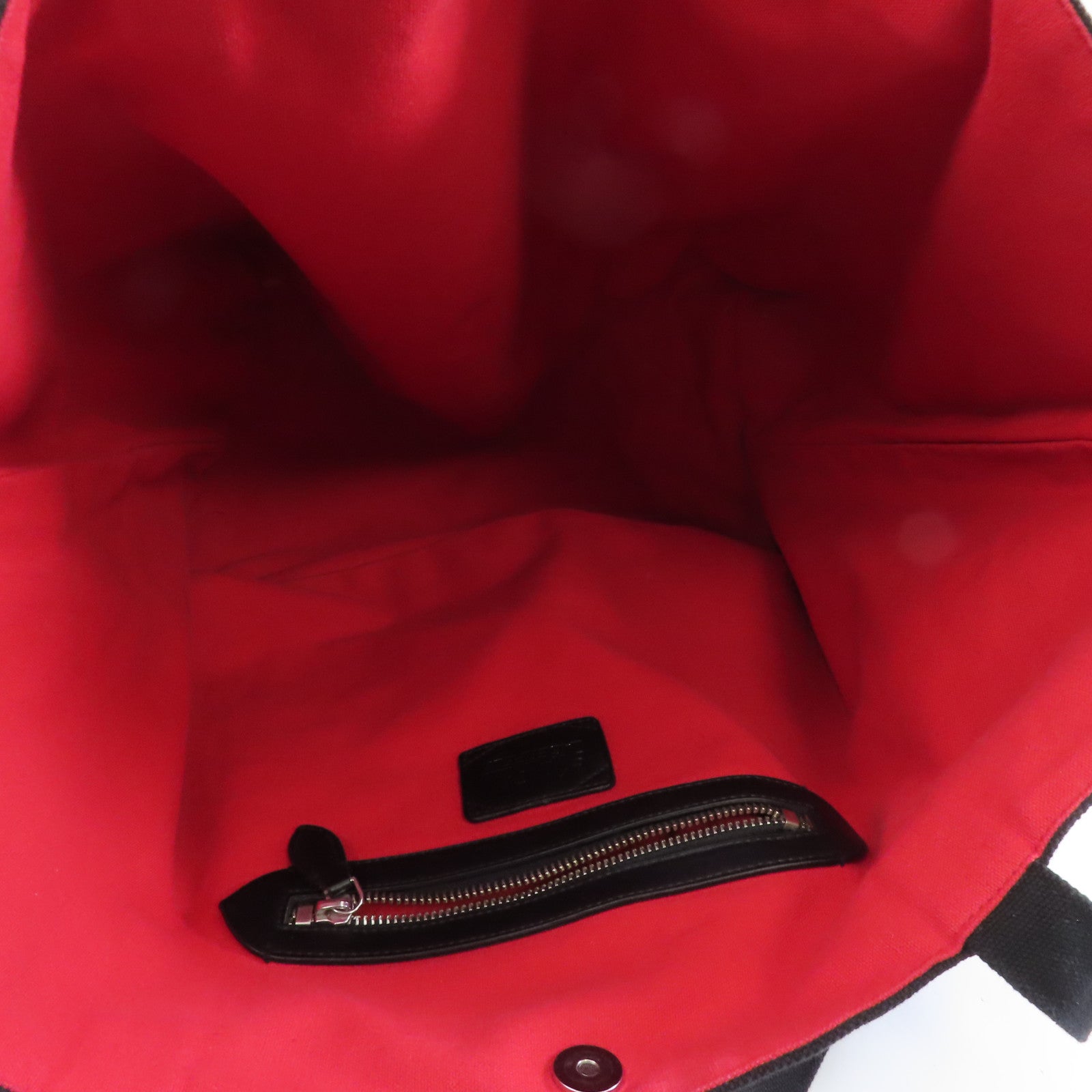 SELECTION 【激減優惠】帆布Tote Bag銀扣手挽袋黑色/紅色
