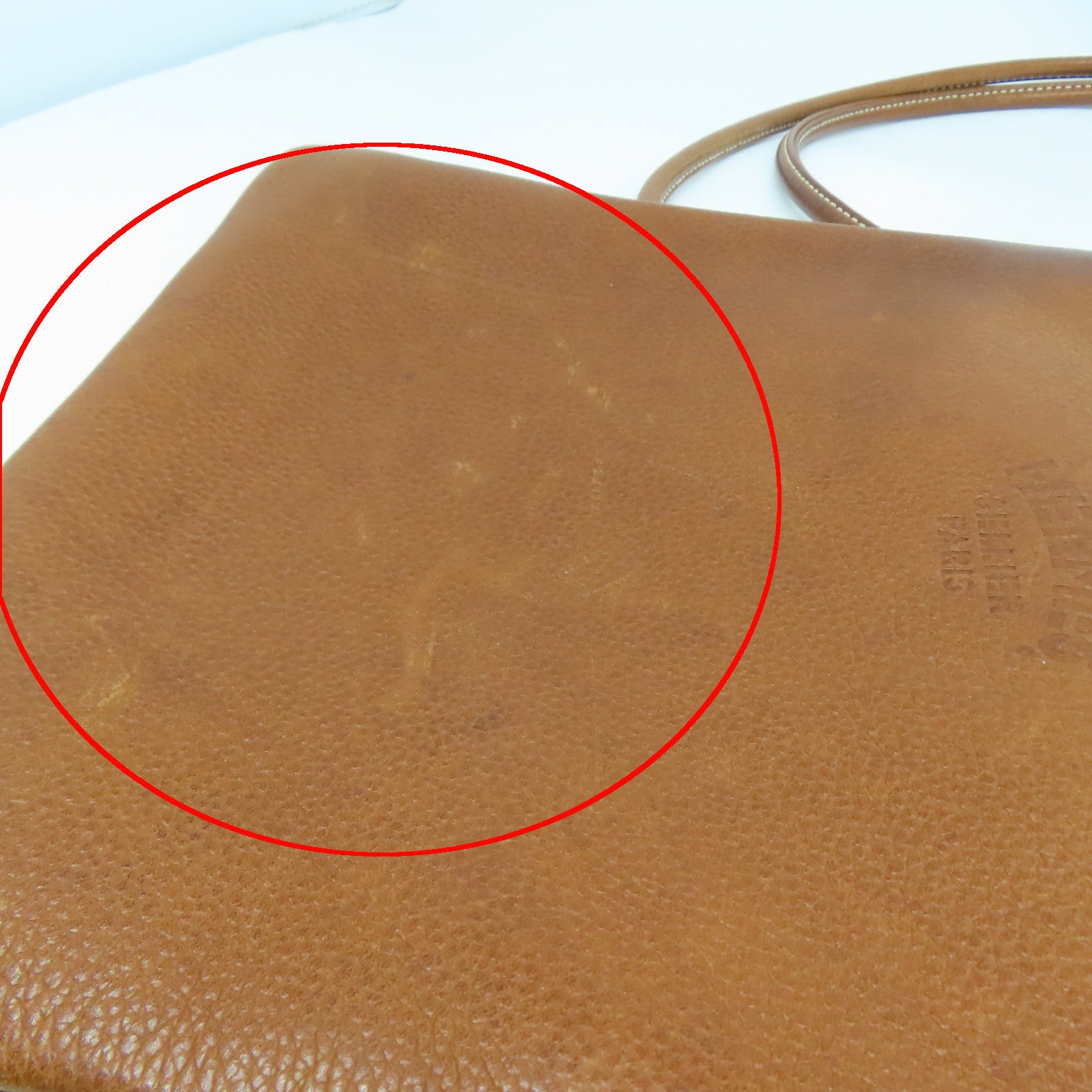 HERMES Barenia Faubourg皮革Aline Mini銀扣肩背袋啡色