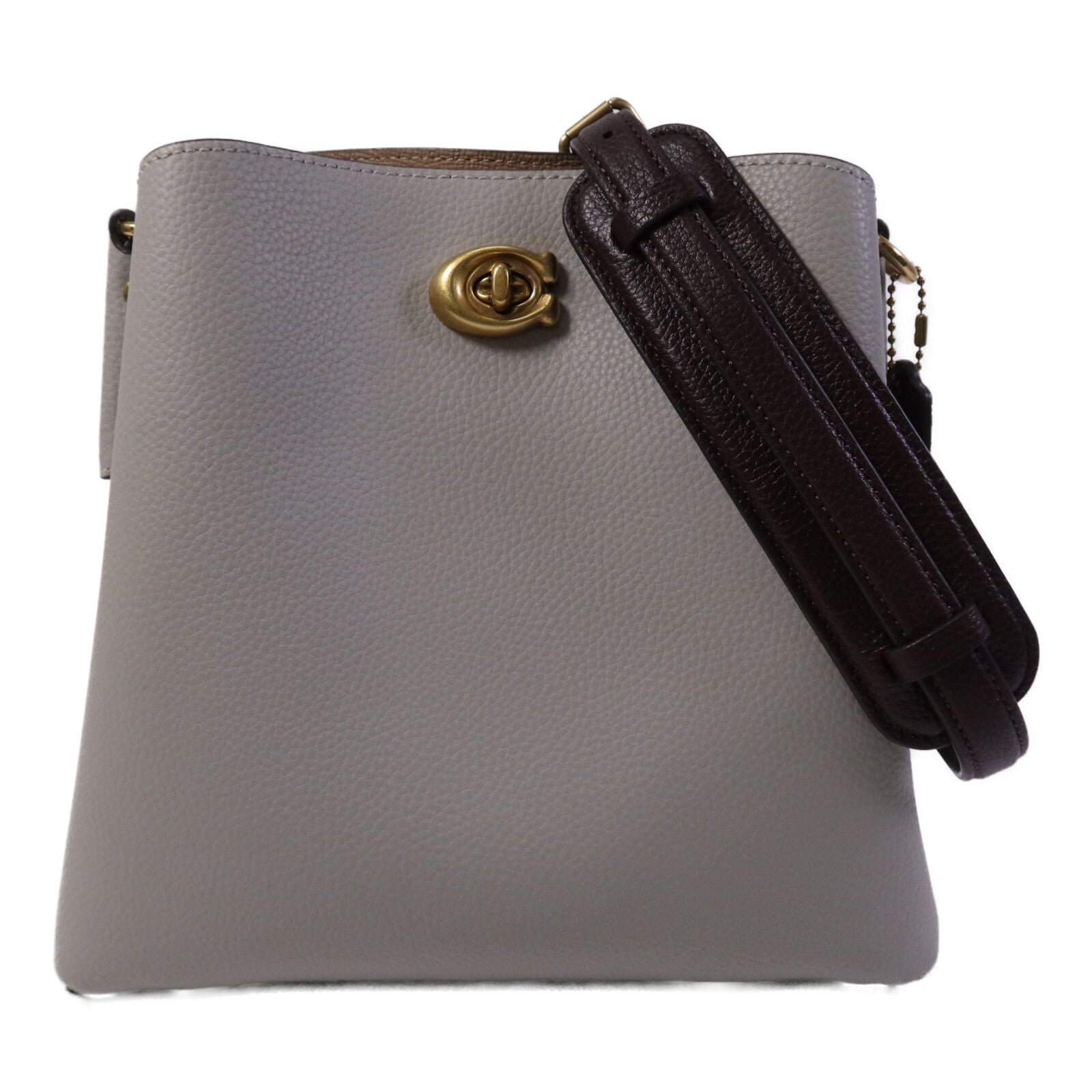 COACH 牛皮皮革Shoulder Bag金扣肩背袋