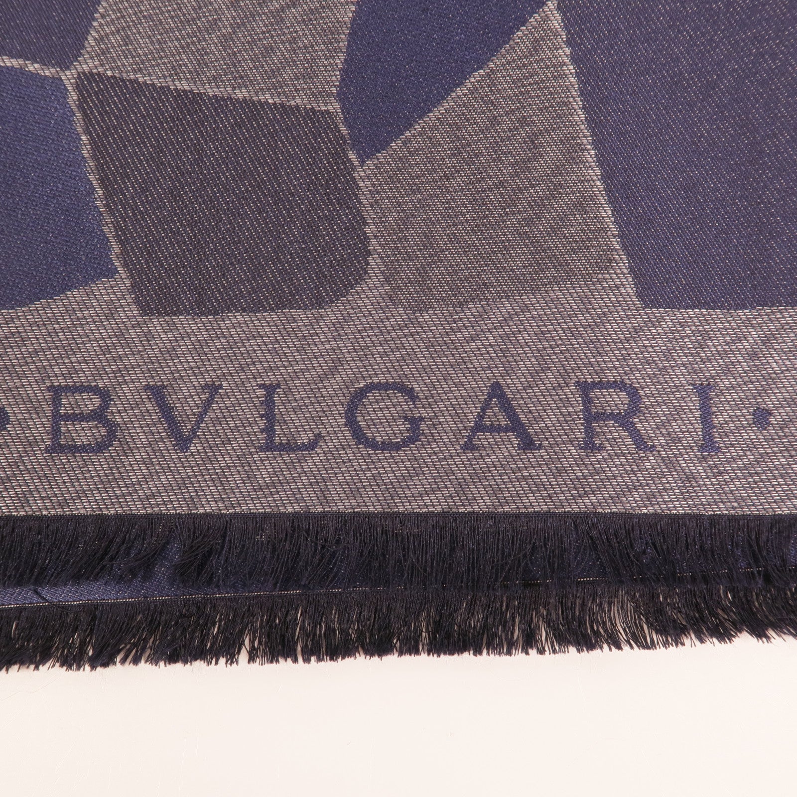 BVLGARI 絲質/羊毛Scarf 90X90絲巾