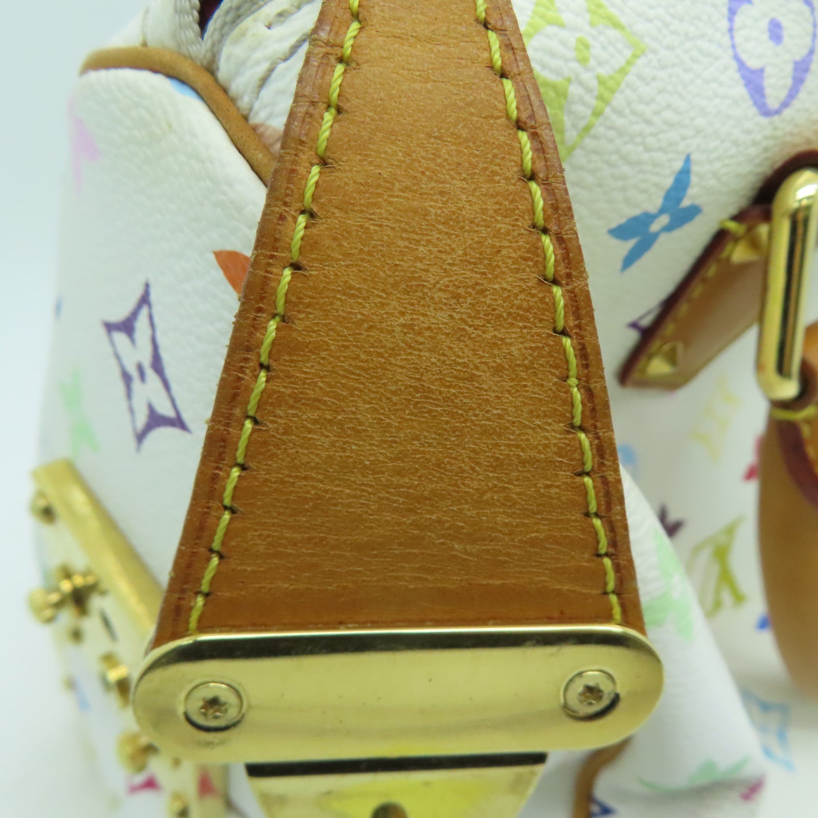 LOUIS VUITTON 【激減優惠】Monogram Multicolore Speedy 30金扣手挽袋白色彩色