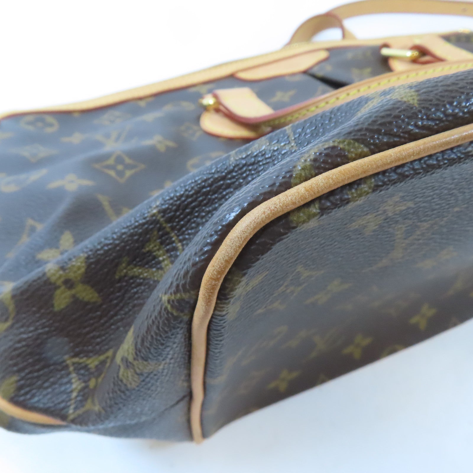 LOUIS VUITTON 【激減優惠】Monogram Palermo PM金扣手挽肩背兩用袋棕色