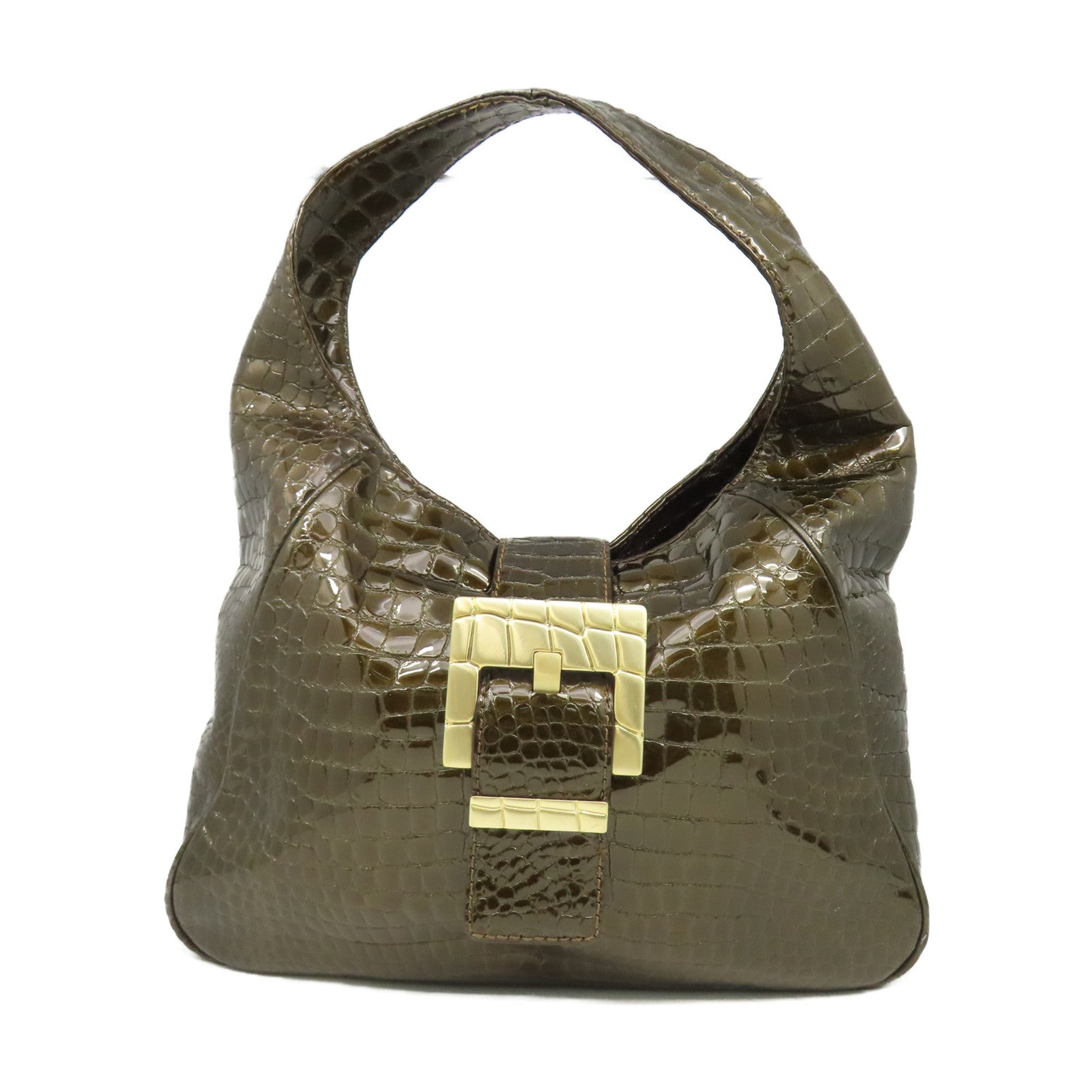 Michael Kors 【激減優惠】牛皮皮革Shoulder Bag金扣肩背袋綠色
