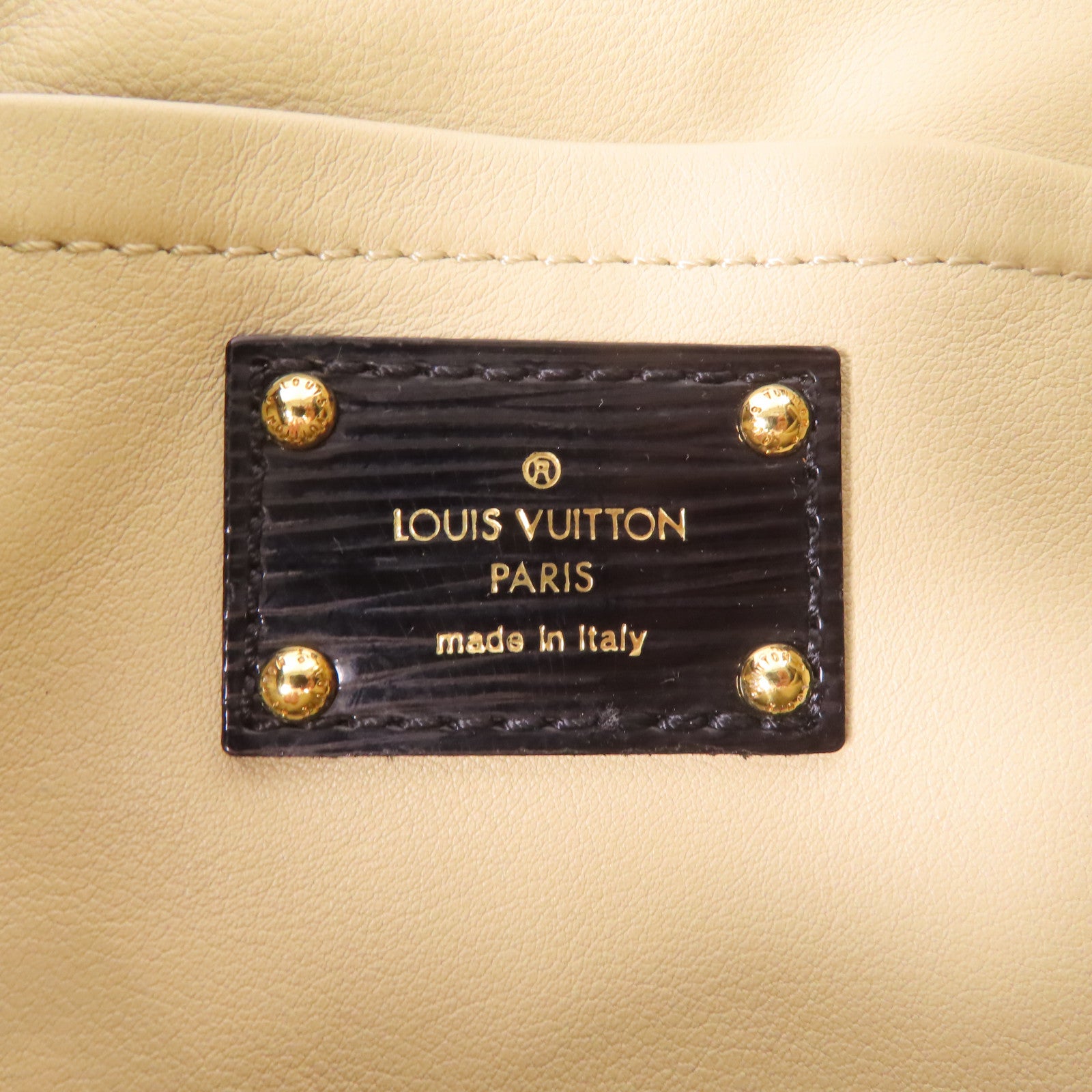 LOUIS VUITTON Monogram Envinil Squishy Inventeur Shoulder Bag Clutch金扣肩背袋啡色/黑色
