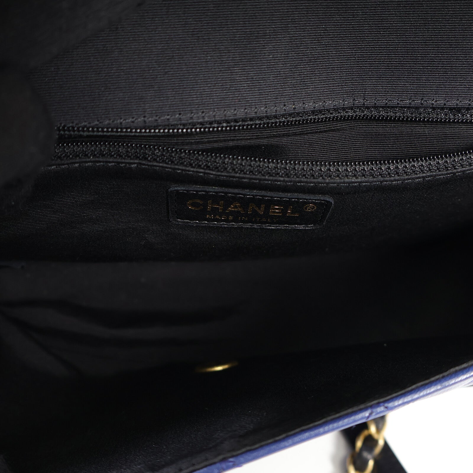 CHANEL 羊皮皮革Chain Shoulder金扣鏈帶肩背袋