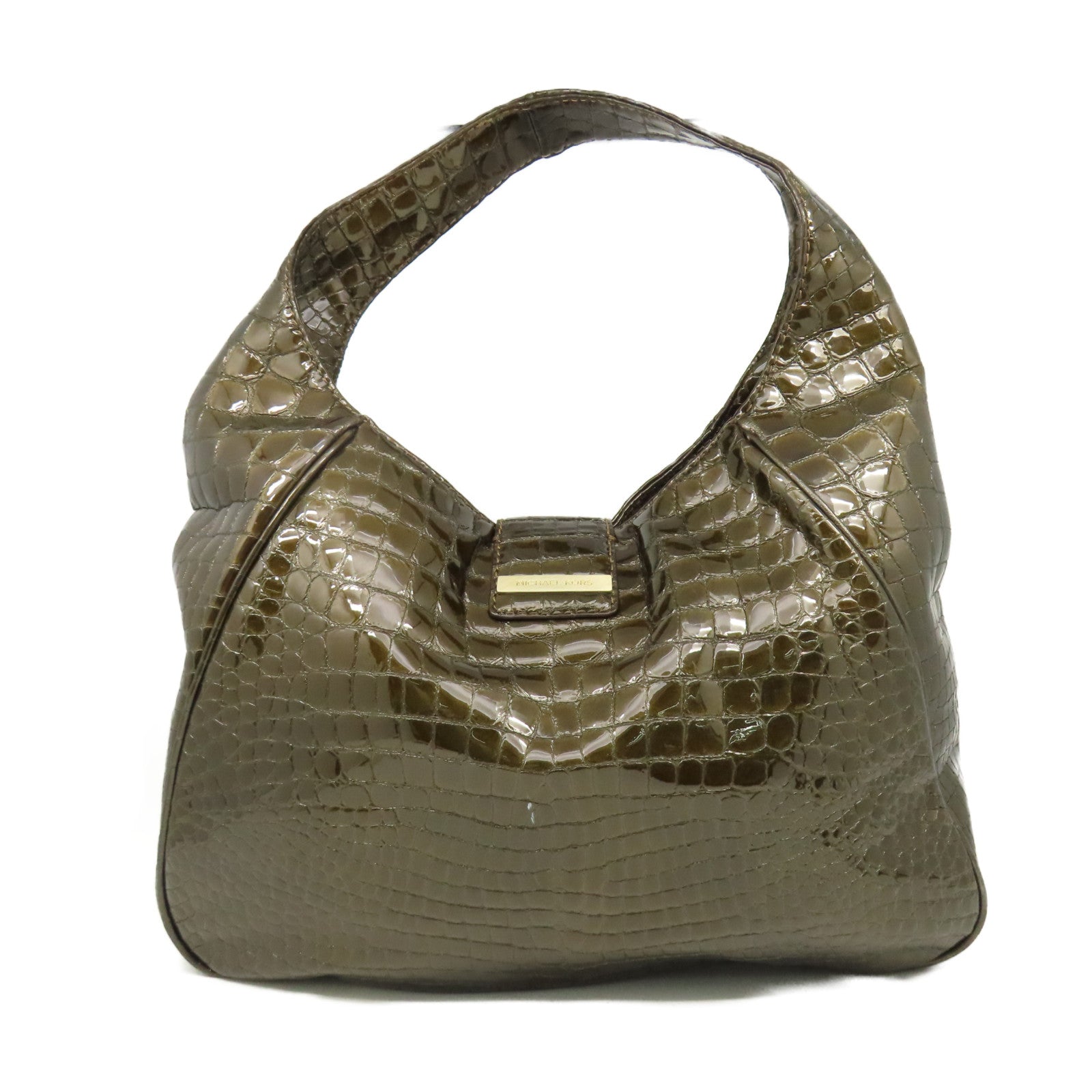 Michael Kors 【激減優惠】牛皮皮革Shoulder Bag金扣肩背袋綠色